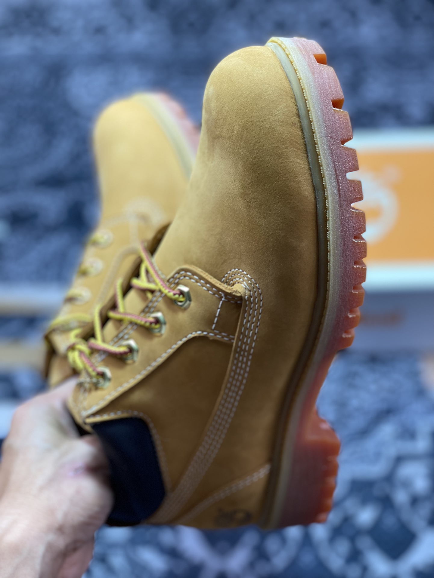 天伯伦Timberland Men's Claic Oxford Waterproof Boots男款低帮防水沙漠工装休闲马丁低靴“麦黄黑”TB073538-713