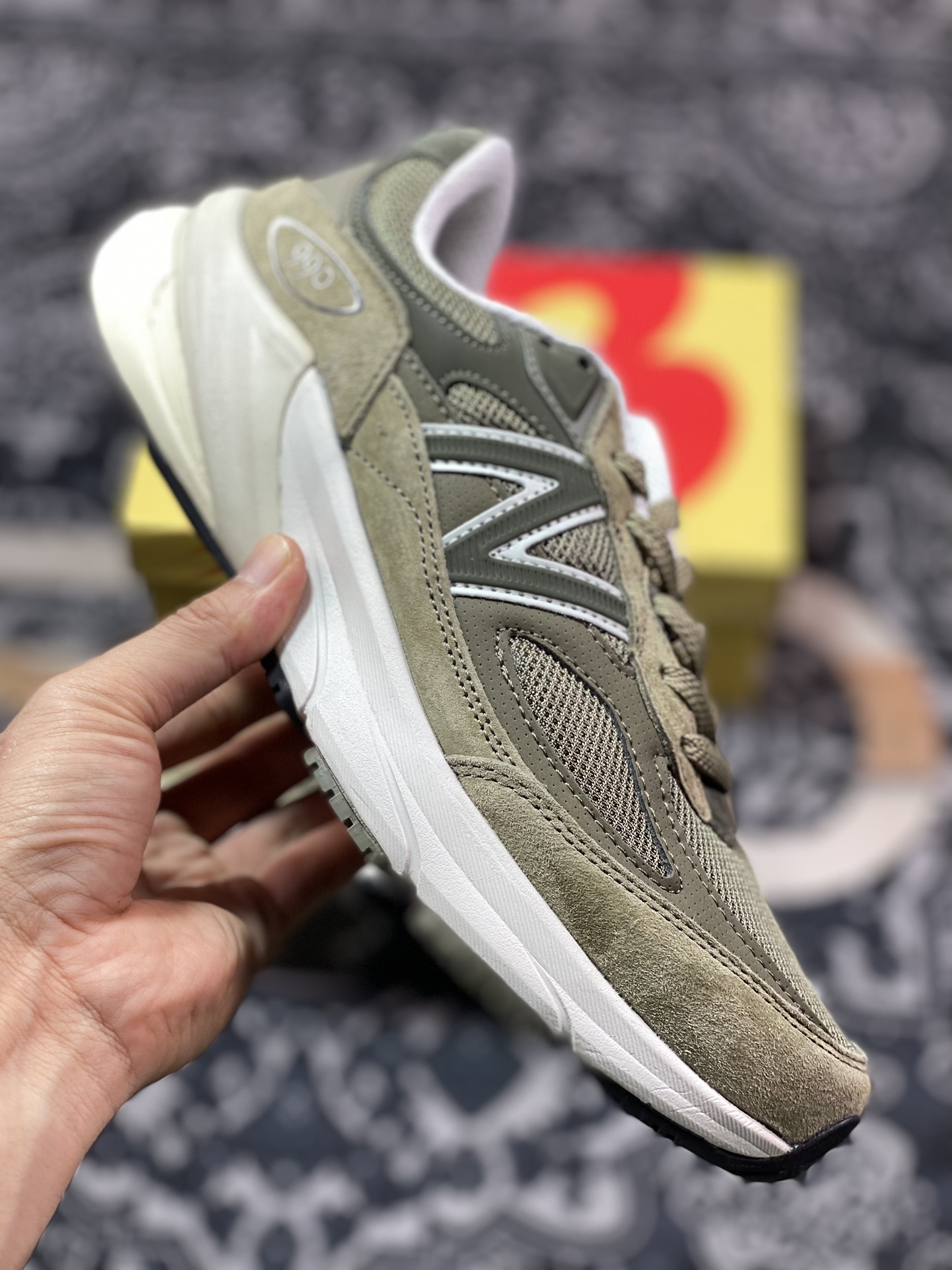 Teddy Santis x NB新百伦New Balance 990v6 Made in USA”True Camo”系列低帮跑步鞋“军绿橄榄绿”U990TB6