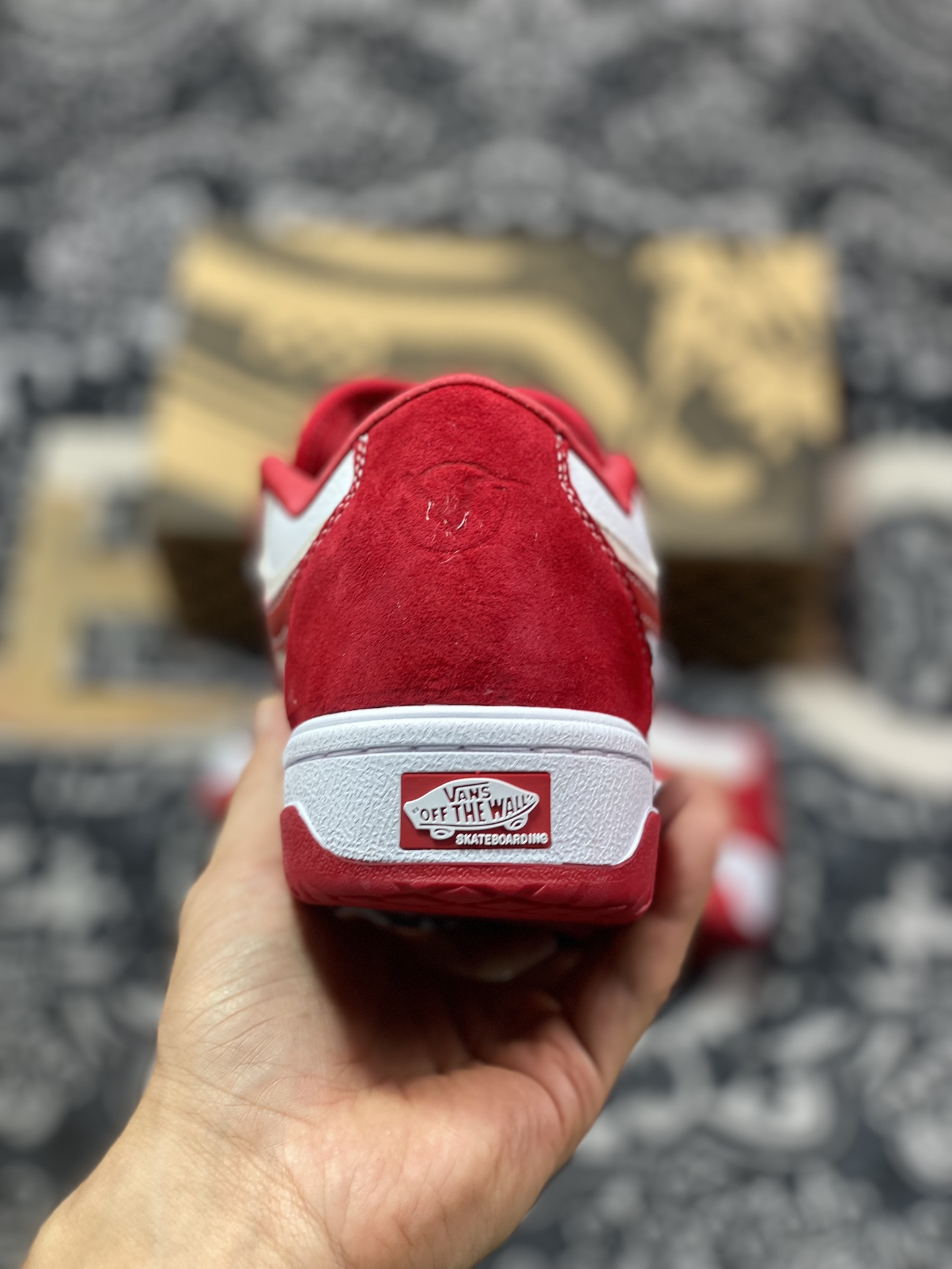 Vans Rowan 2 白红 范斯官方 全新运动帆布滑板鞋 舒适系带 加厚海绵 耐磨透气 VN0A2Z3IY52