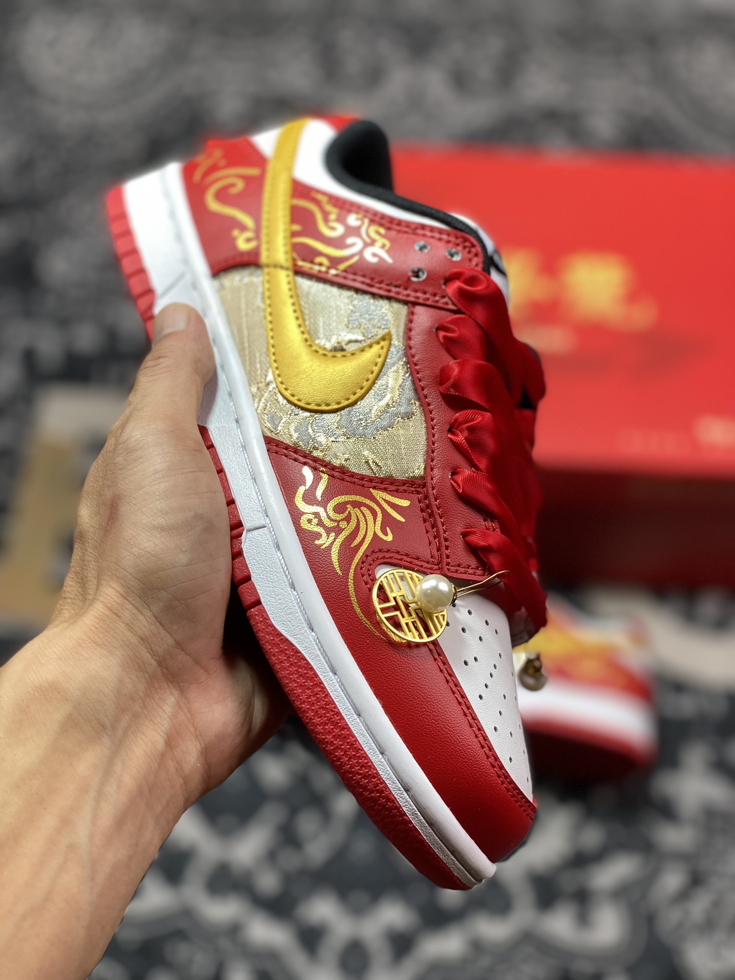 原装级别 礼盒版 NK Dunk Low 客制款 ”婚鞋” 低帮休闲板鞋 FD9762-061