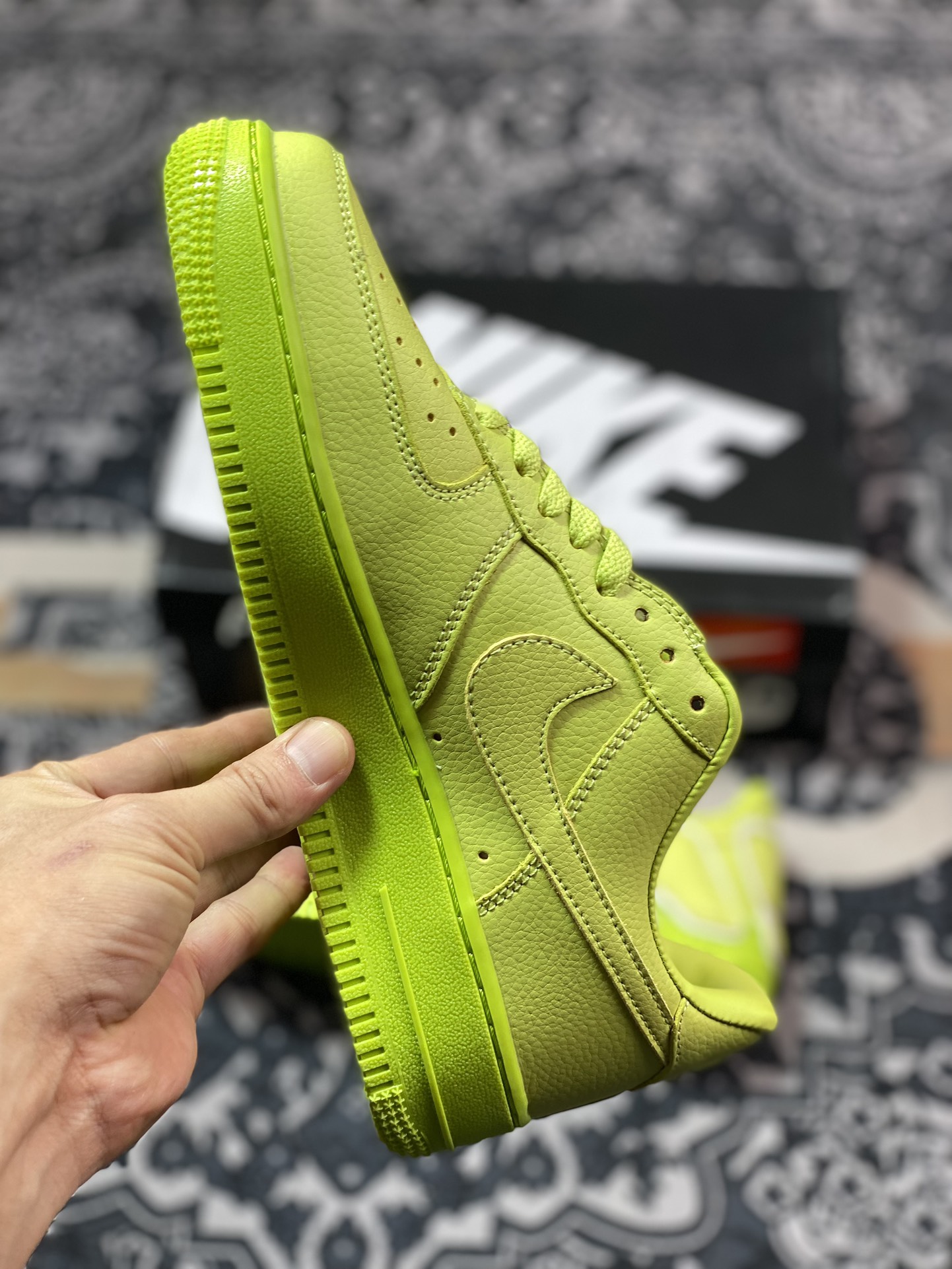 Cactus Plant Flea Market/CPFM x Nike Air Force 1 07 Low”CPFM Moss”空军一号板鞋“联名苔藓绿放大补丁字母”DC4457-300