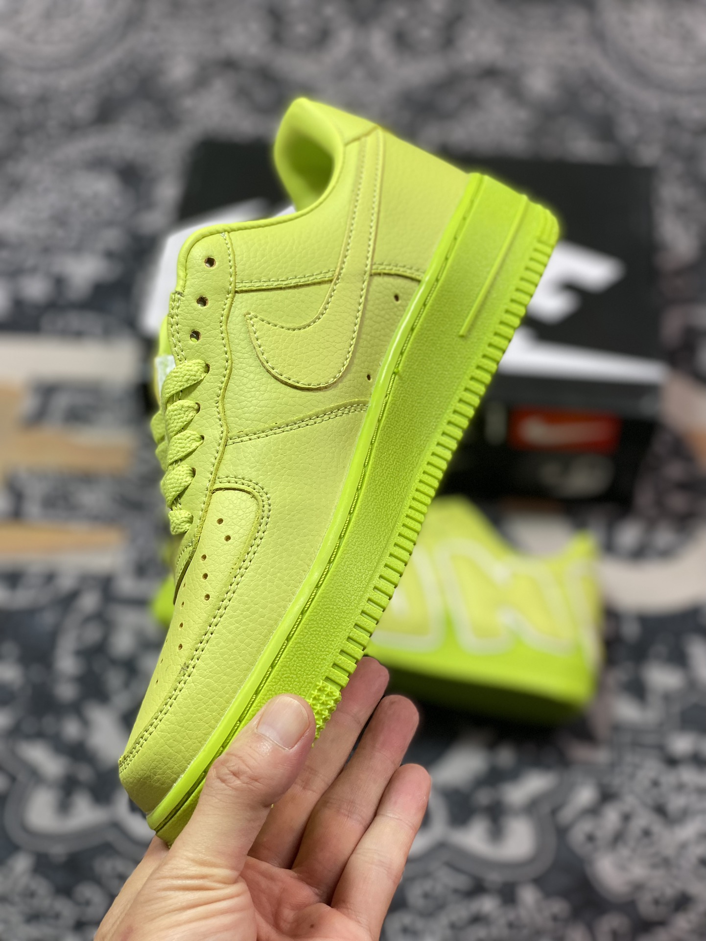 Cactus Plant Flea Market/CPFM x Nike Air Force 1 07 Low”CPFM Moss”空军一号板鞋“联名苔藓绿放大补丁字母”DC4457-300