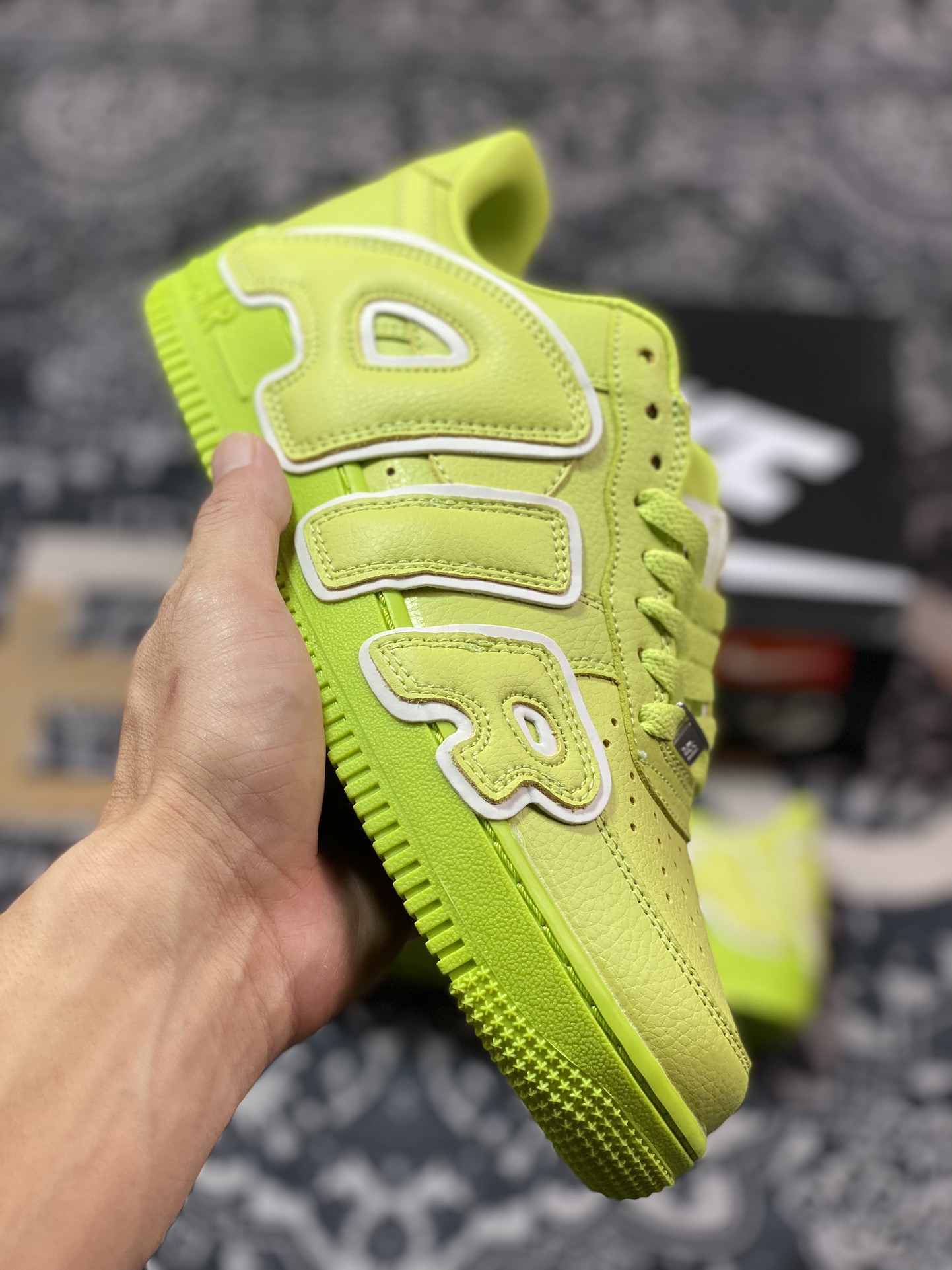 Cactus Plant Flea Market/CPFM x Nike Air Force 1 07 Low”CPFM Moss”空军一号板鞋“联名苔藓绿放大补丁字母”DC4457-300