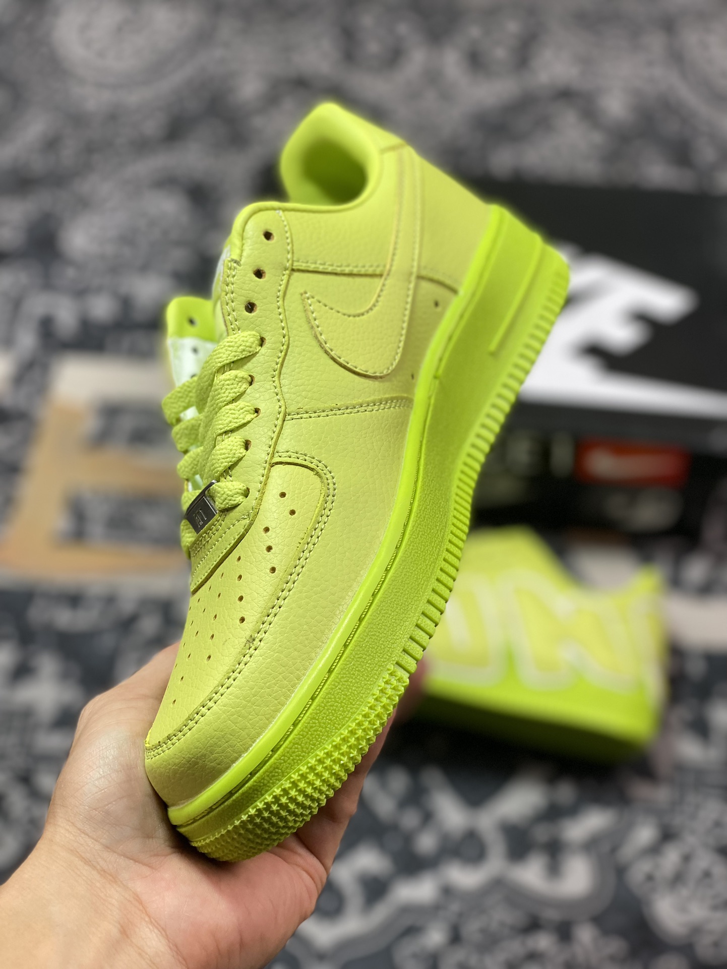 Cactus Plant Flea Market/CPFM x Nike Air Force 1 07 Low”CPFM Moss”空军一号板鞋“联名苔藓绿放大补丁字母”DC4457-300