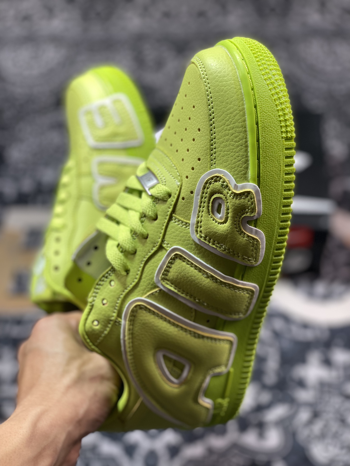 Cactus Plant Flea Market/CPFM x Nike Air Force 1 07 Low”CPFM Moss”空军一号板鞋“联名苔藓绿放大补丁字母”DC4457-300