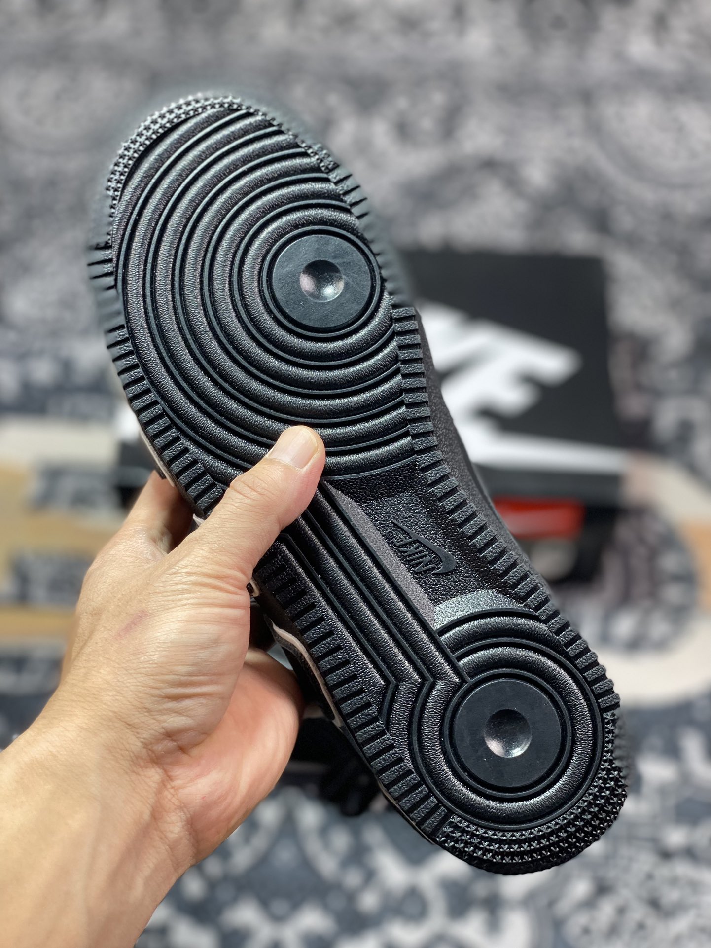 Cactus Plant Flea Market/CPFM x Nike Air Force 1 07 Low”Black/White”空军一号板鞋“皮革黑白放大补丁字母”DC4457-001