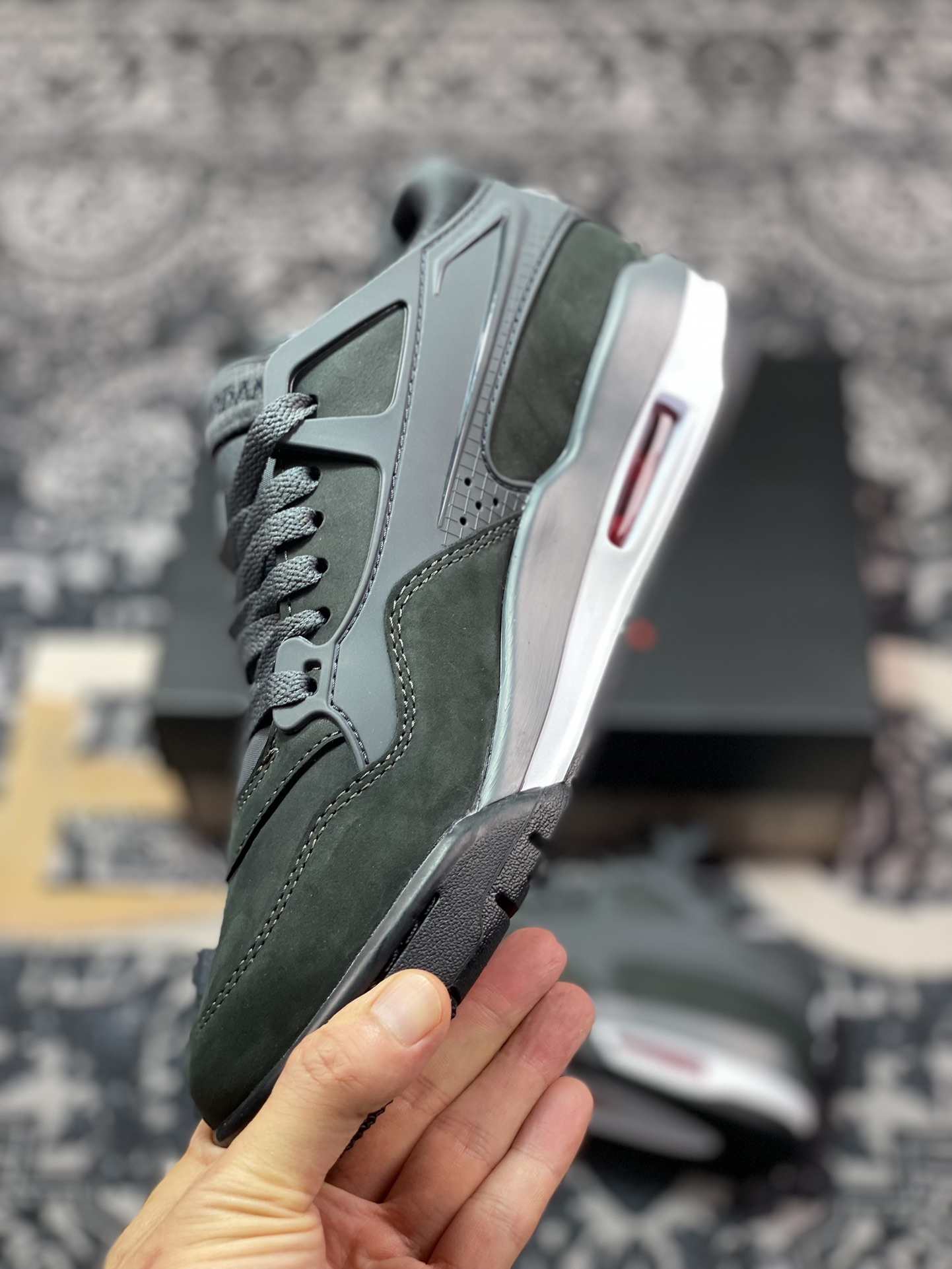 优选 原装级别 LW版 Nigel Sylvester x Air Jordan 4 RM AJ4乔4 联名款低帮文化篮球鞋 HF4334-004