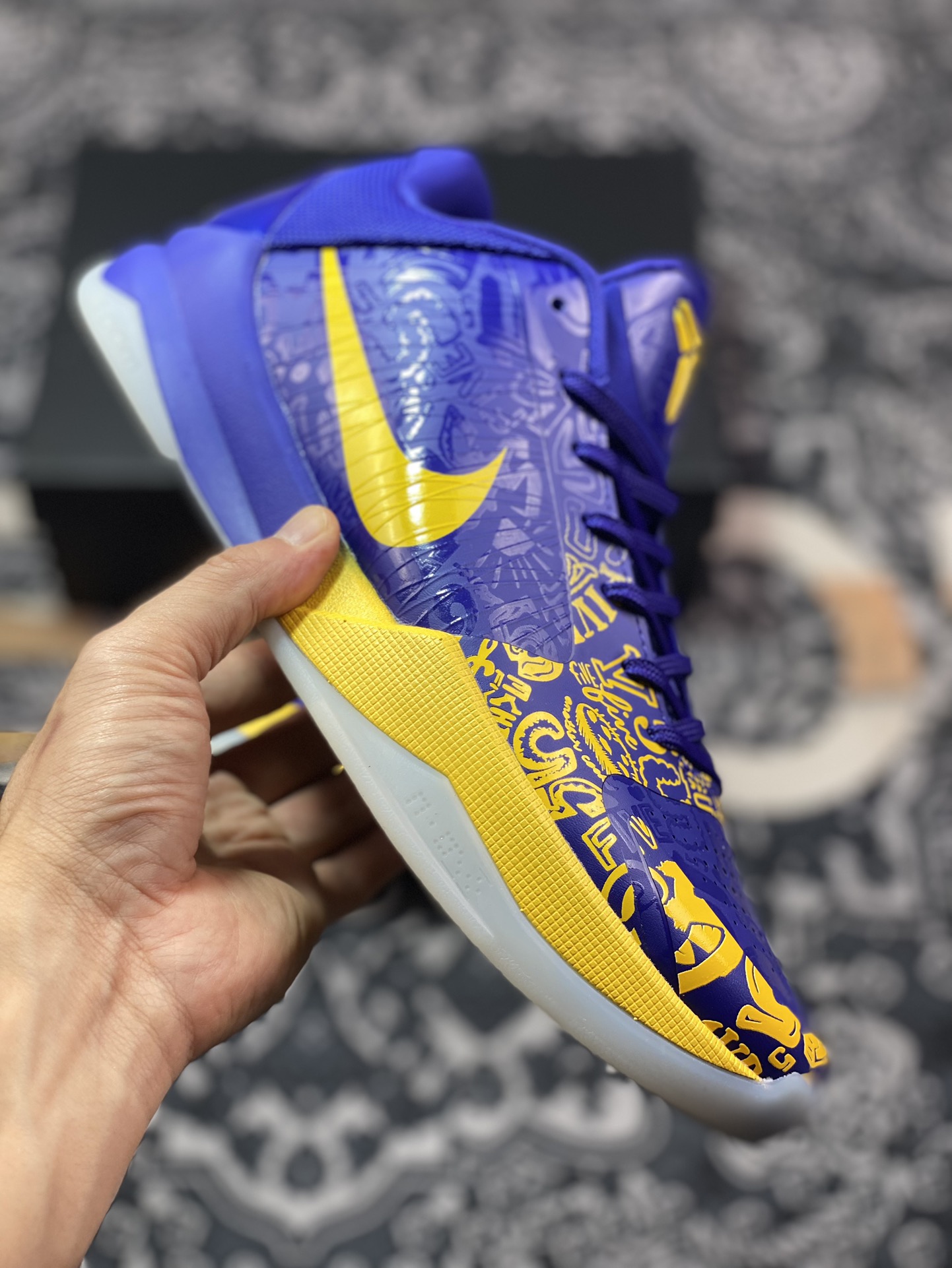 优选 原装级别 纯原Nike Zoom Kobe 5 Protro ”5 Rings” 五冠王 科比5 减震防滑耐磨包裹性支撑 低帮 篮球鞋 CD4991-400