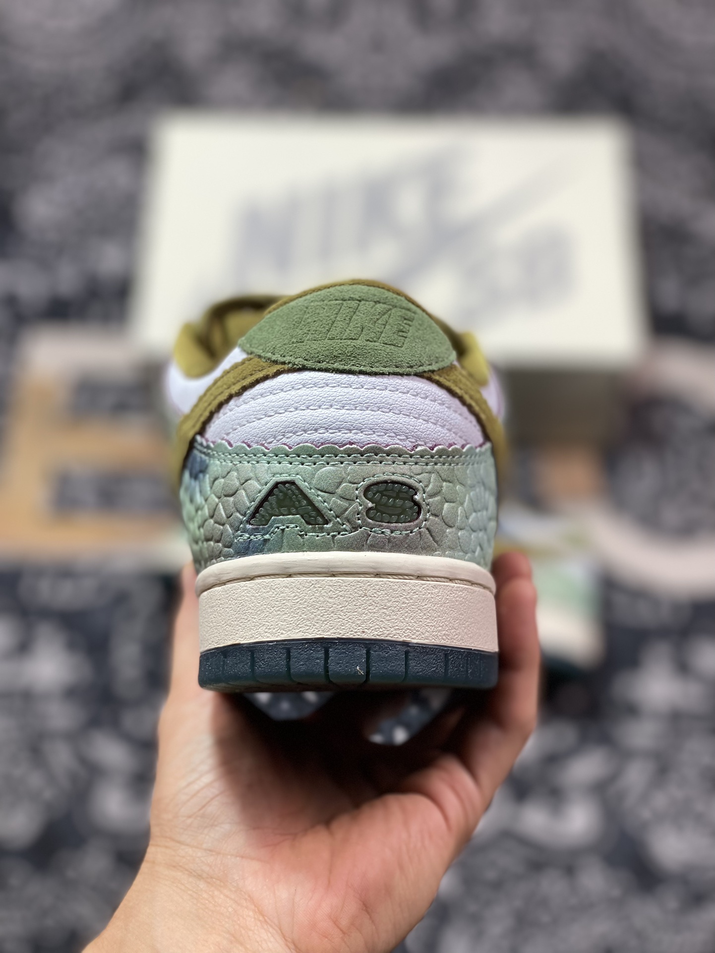 Alexis Sablone x NK Dunk SB Low AS联名变色龙蜥蜴 HJ3386-300