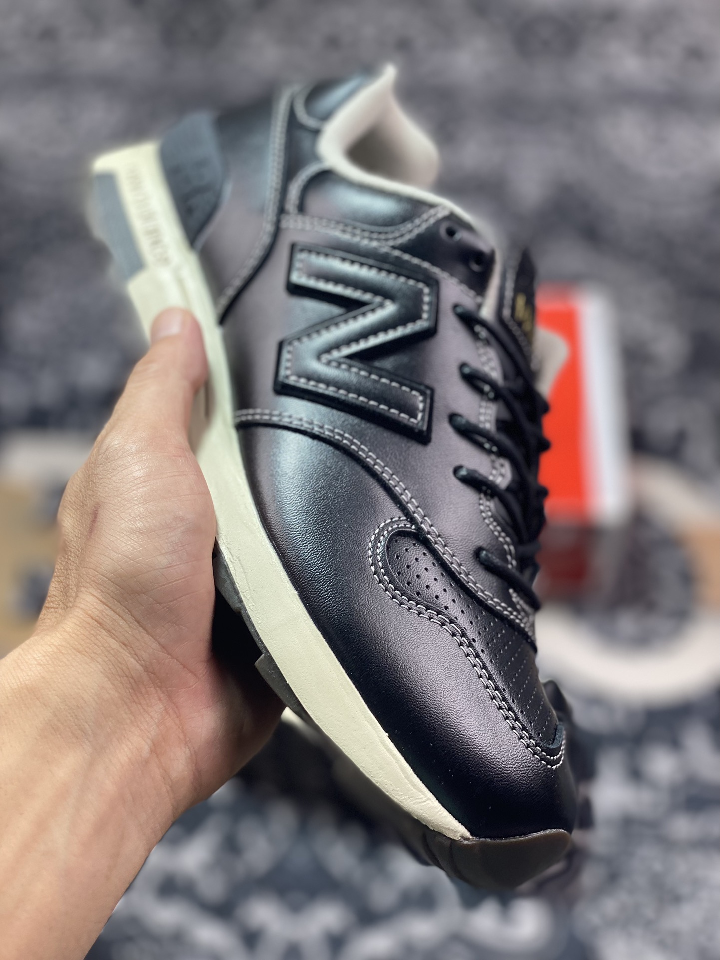 NB新百伦New Balance M1400系列经典复古低帮休闲运动慢跑鞋“皮革黑”M1400LBK