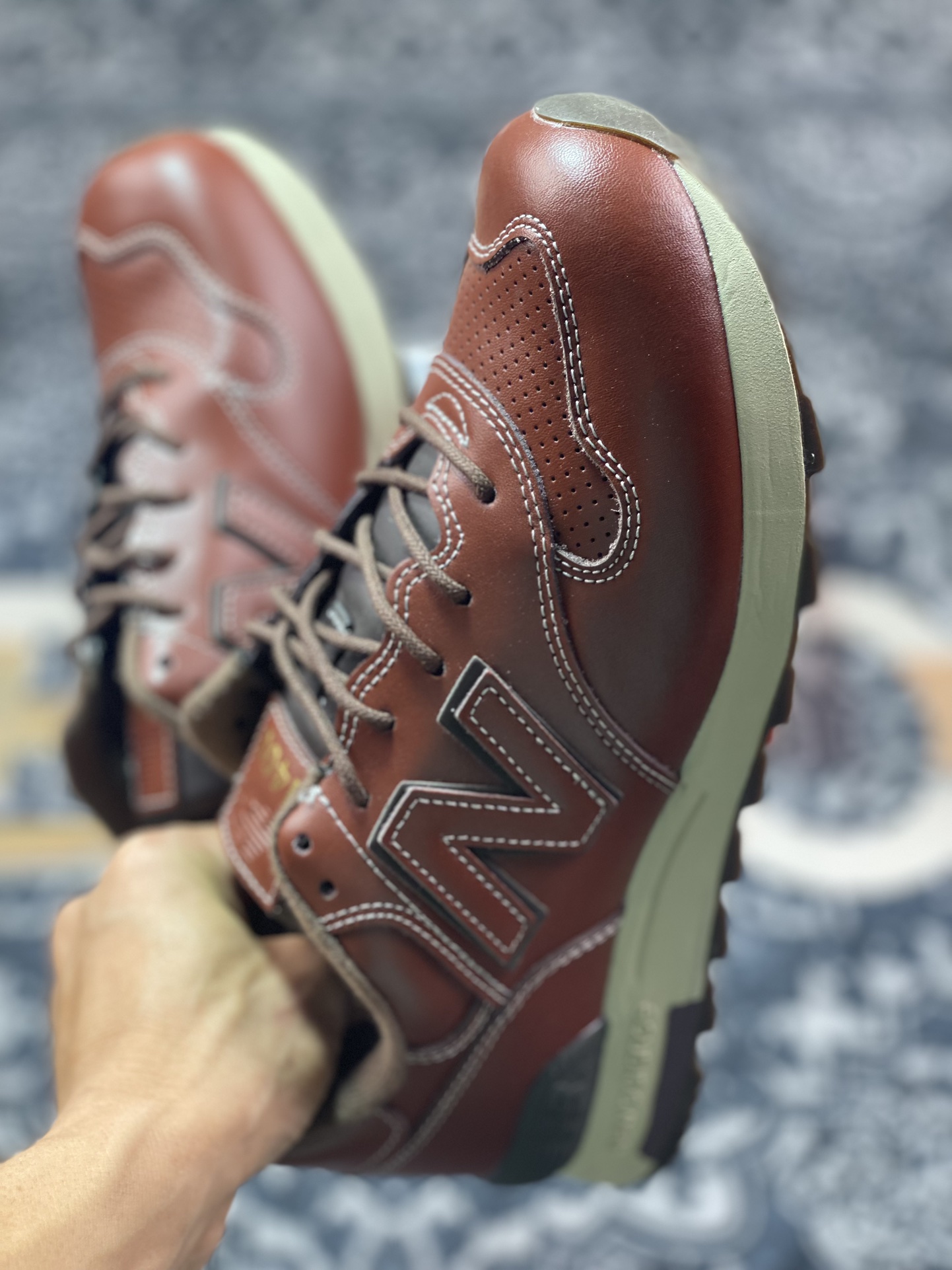 NB新百伦New Balance M1400系列经典复古低帮休闲运动慢跑鞋“皮革深棕”M1400LBR