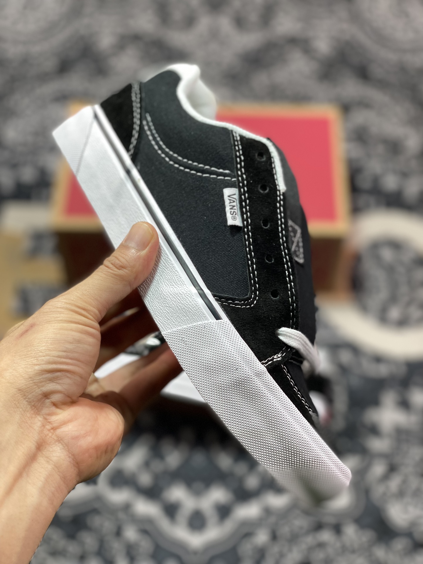 Vans Skate Chukka 黑白 官方新款 防滑低帮休闲滑板鞋