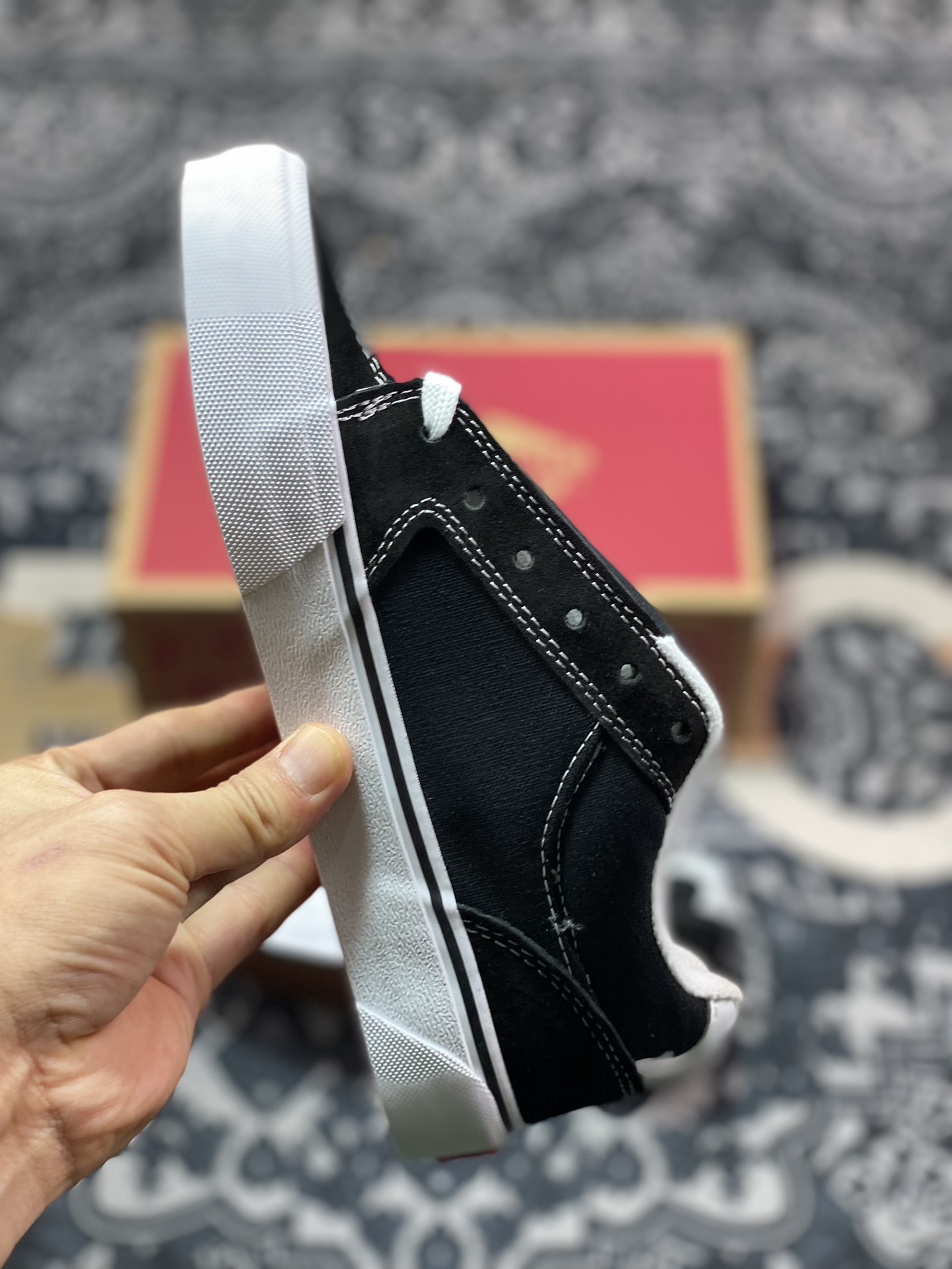 Vans Skate Chukka 黑白 官方新款 防滑低帮休闲滑板鞋