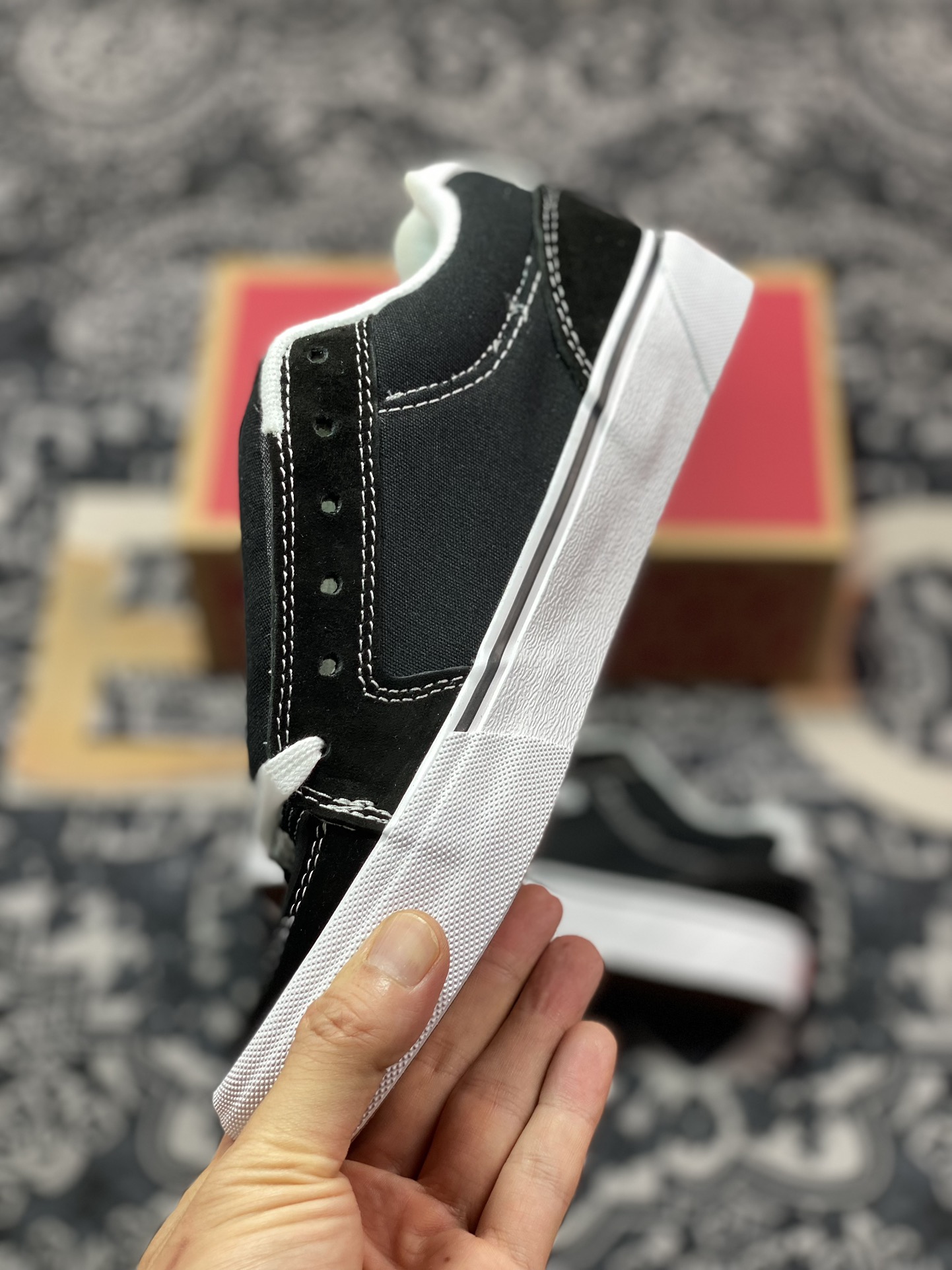 Vans Skate Chukka 黑白 官方新款 防滑低帮休闲滑板鞋