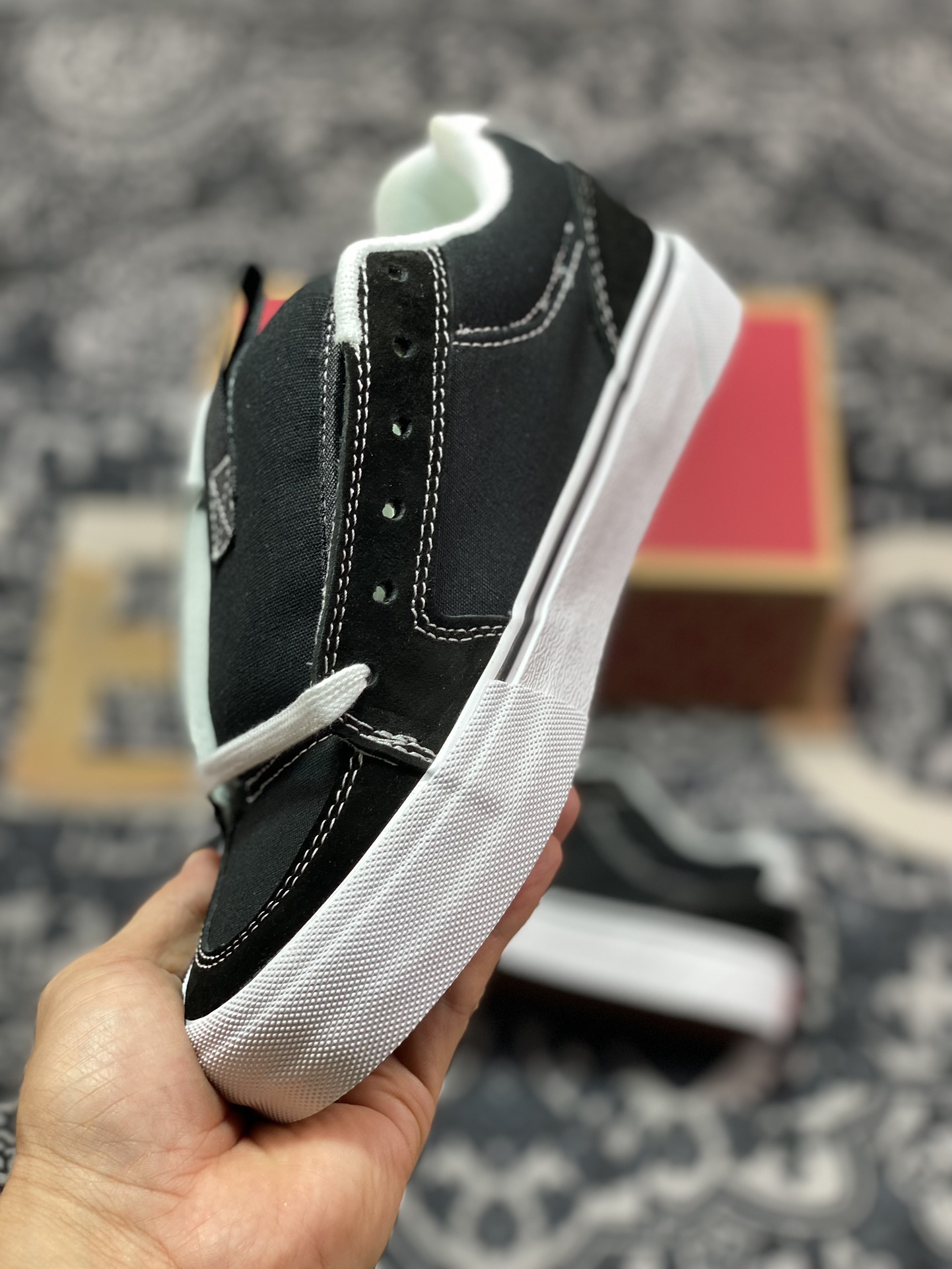 Vans Skate Chukka 黑白 官方新款 防滑低帮休闲滑板鞋