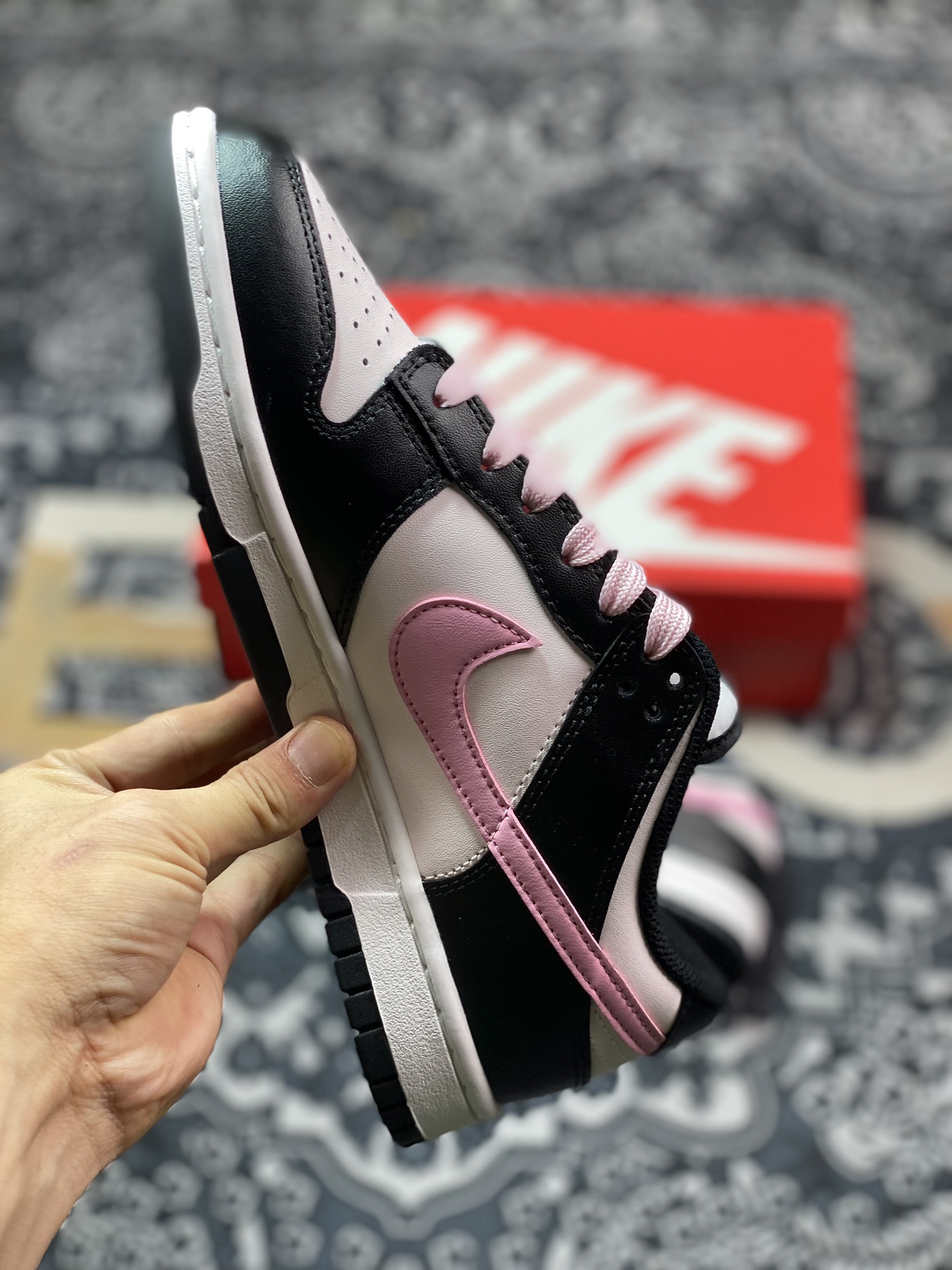 NIKE SB Dunk Low Black Pink 蒸汽木偶 雾野樱花 黑粉 CW1590-100