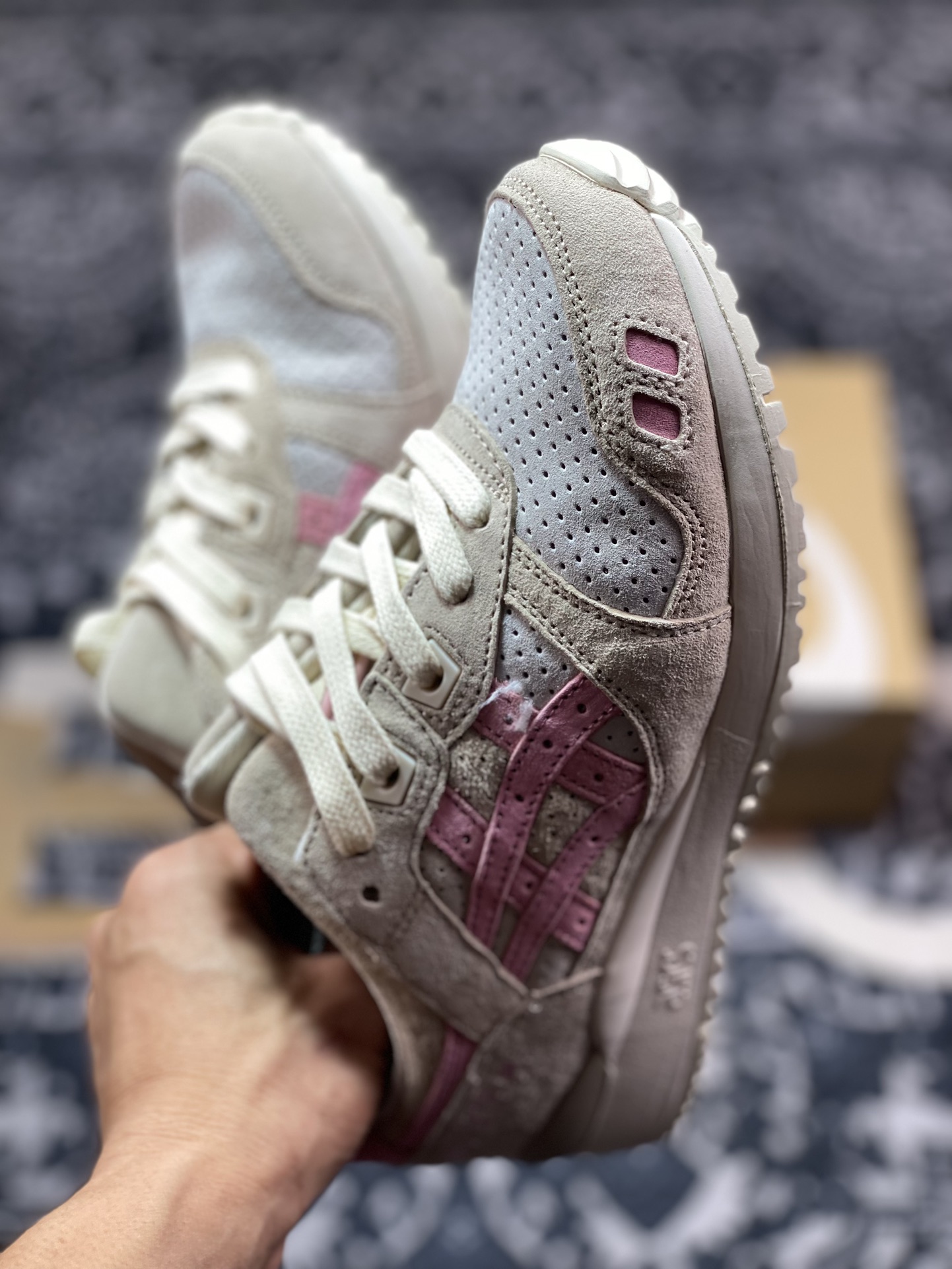 亚瑟士ASICS Gel Lyte III OG”Wood Crepe Blossom”亚瑟士3代系列低帮慢跑鞋“浅卡其木绉花”1201A164-200