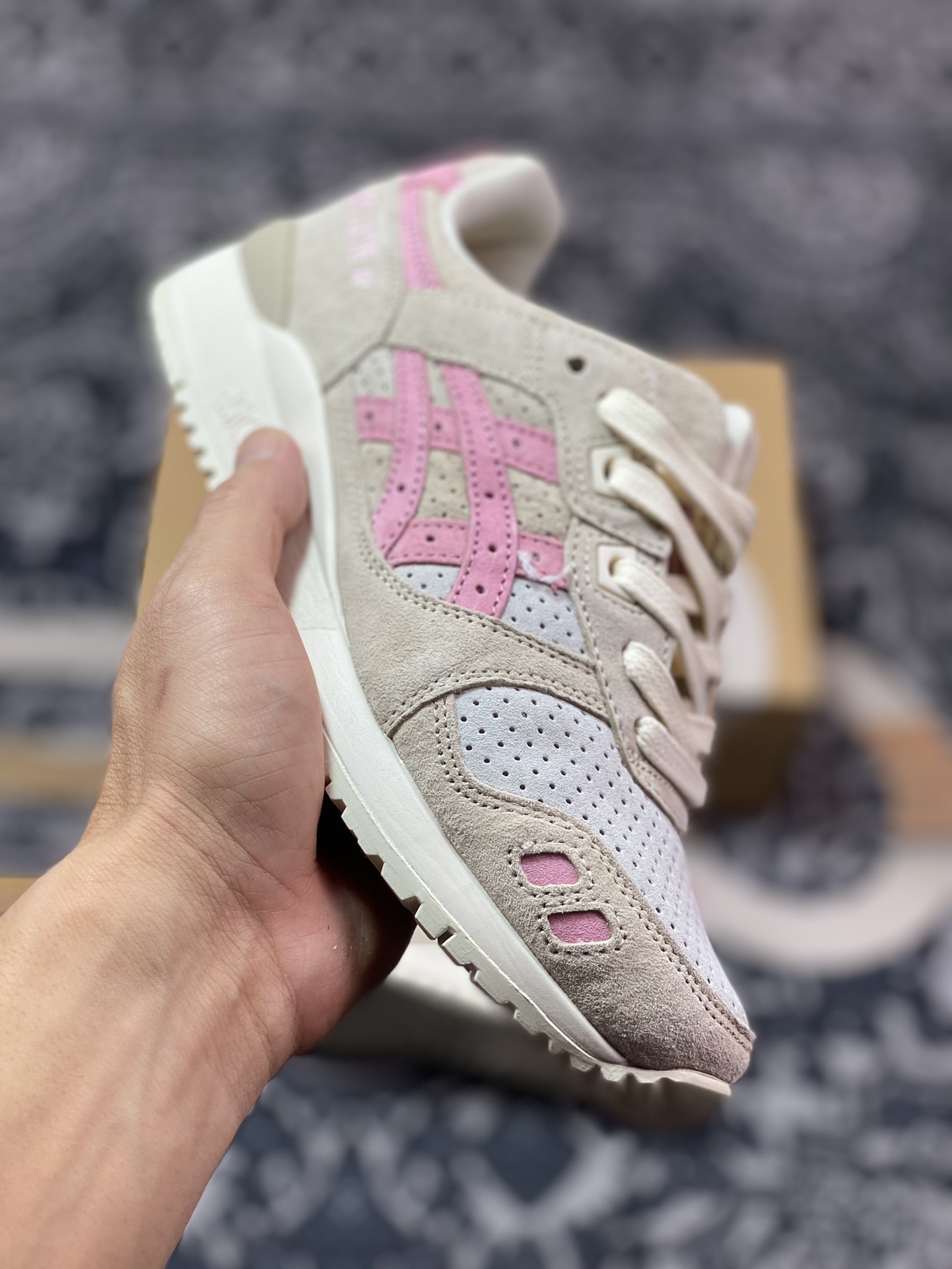 亚瑟士ASICS Gel Lyte III OG”Wood Crepe Blossom”亚瑟士3代系列低帮慢跑鞋“浅卡其木绉花”1201A164-200