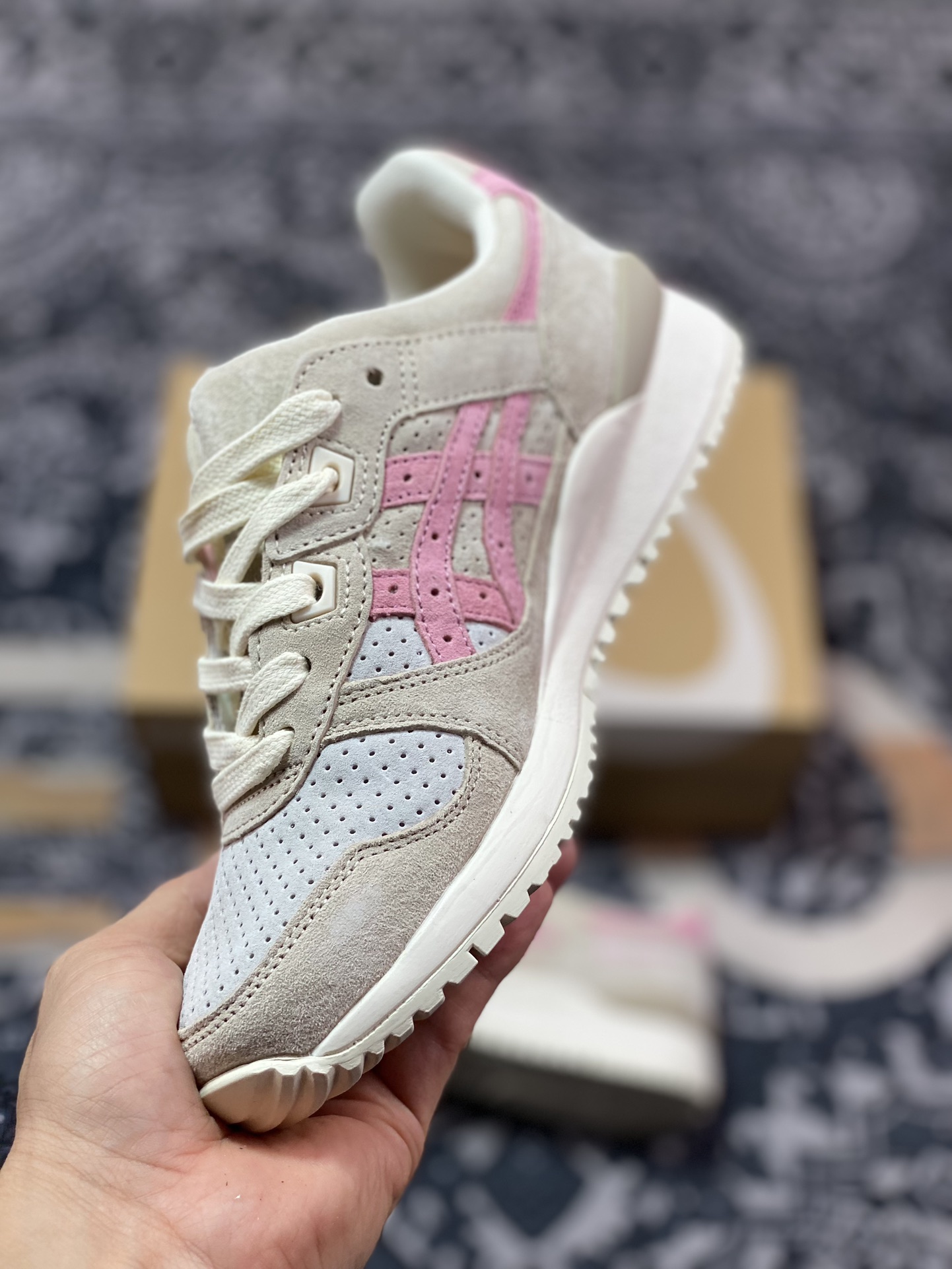 亚瑟士ASICS Gel Lyte III OG”Wood Crepe Blossom”亚瑟士3代系列低帮慢跑鞋“浅卡其木绉花”1201A164-200