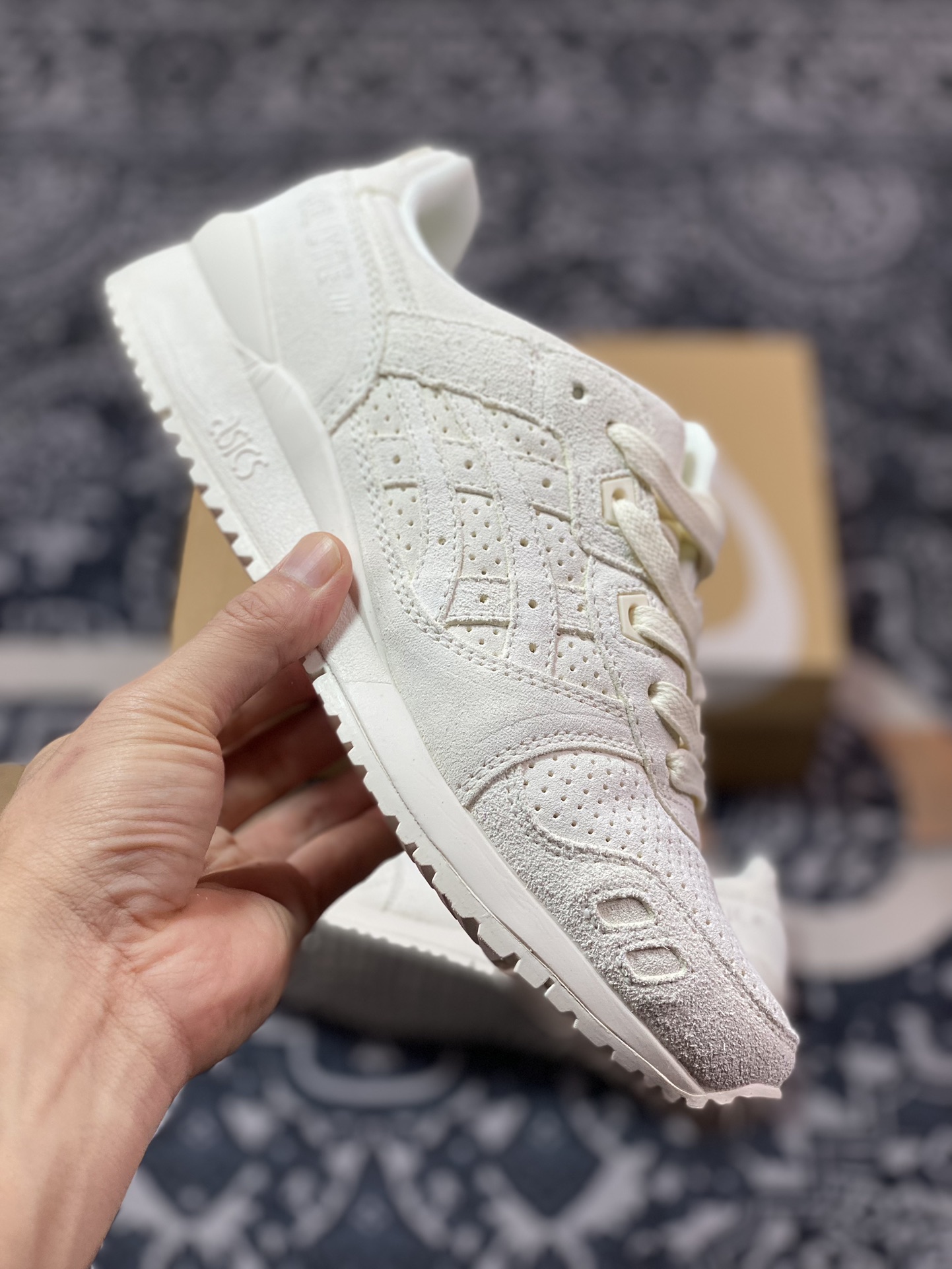 亚瑟士ASICS Gel Lyte III OG”Piedmont Grey”亚瑟士3代系列低帮慢跑鞋“水泥白”1201A050-100