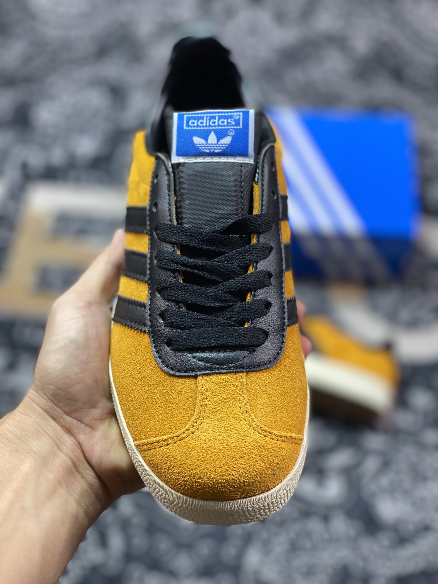 阿迪达斯Adidas Originals Gazelle 90”75 Anniversary”羚羊90复刻版系列板鞋“旧黄黑金75周年版”JP5283