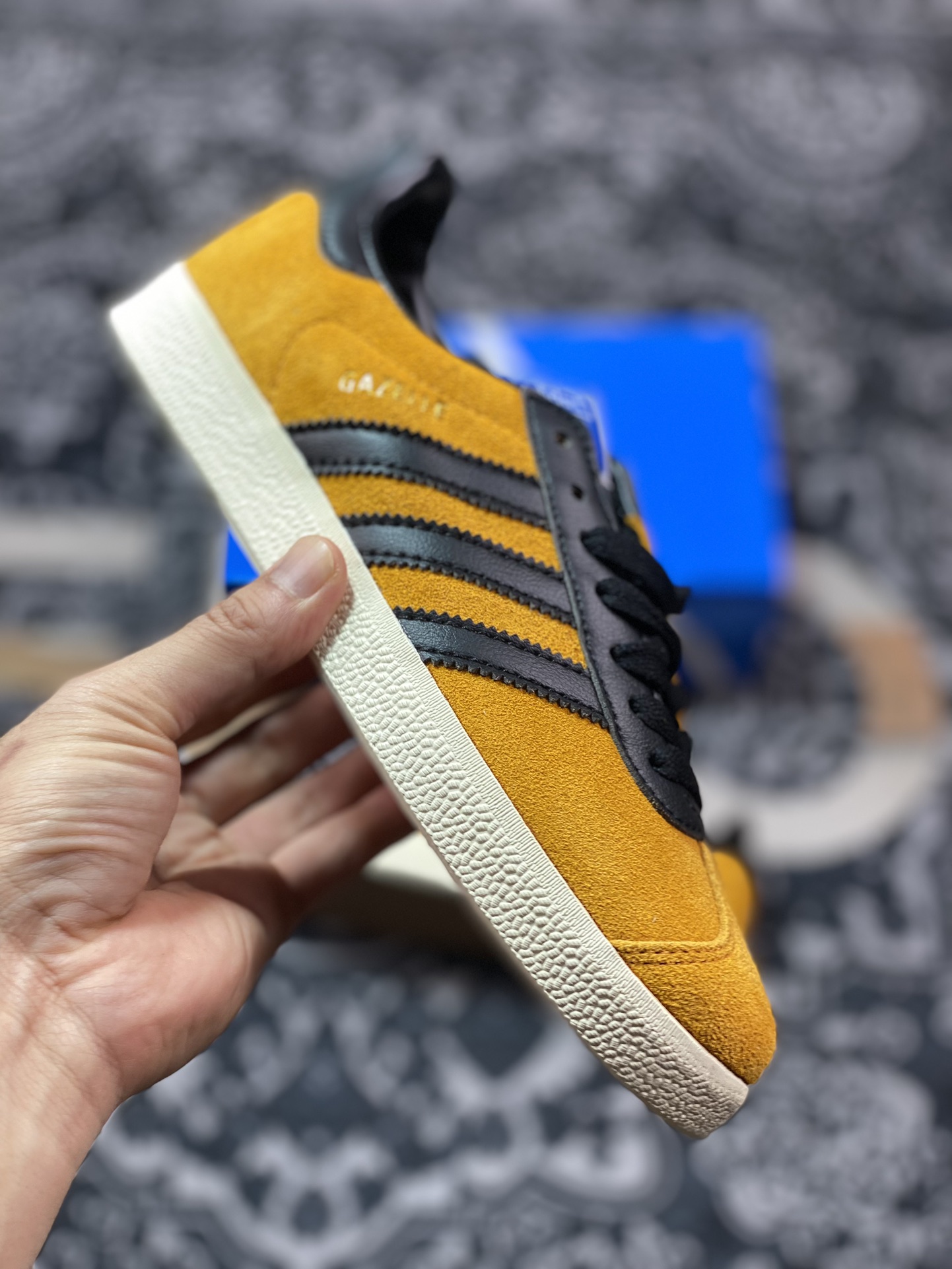 阿迪达斯Adidas Originals Gazelle 90”75 Anniversary”羚羊90复刻版系列板鞋“旧黄黑金75周年版”JP5283