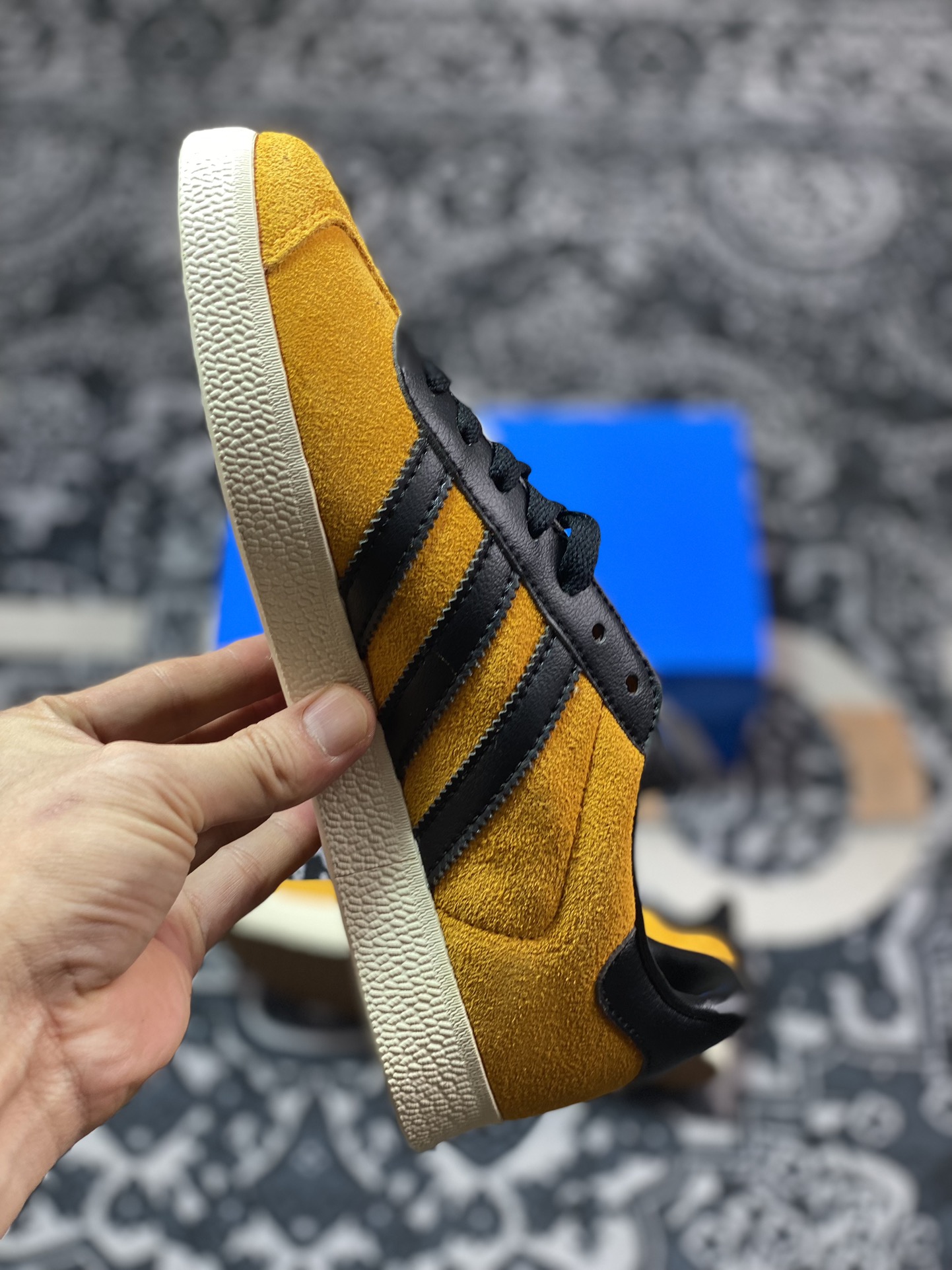 阿迪达斯Adidas Originals Gazelle 90”75 Anniversary”羚羊90复刻版系列板鞋“旧黄黑金75周年版”JP5283