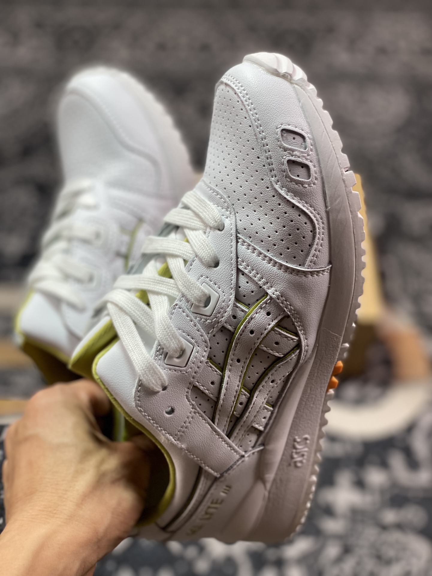 Nice Kicks x ASICS Gel Lyte III OG”Nice Cream”亚瑟士3代系列低帮跑步鞋“联名冰淇淋白黄”H7L3L-0100