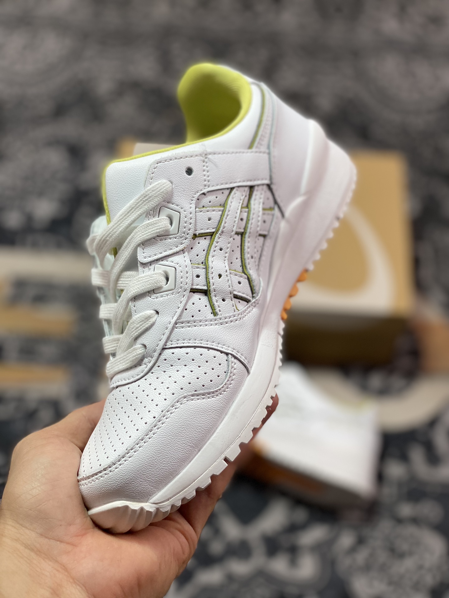 Nice Kicks x ASICS Gel Lyte III OG”Nice Cream”亚瑟士3代系列低帮跑步鞋“联名冰淇淋白黄”H7L3L-0100