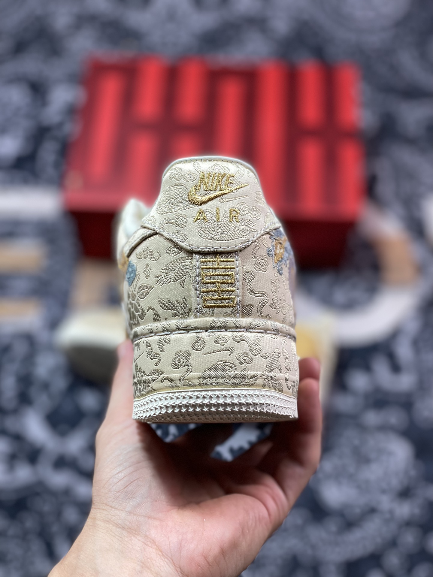 优选 原装级别 NK Air Force 1 Low ”囍” 龙凤呈祥 空军一号低帮 婚鞋 HJ4285-777