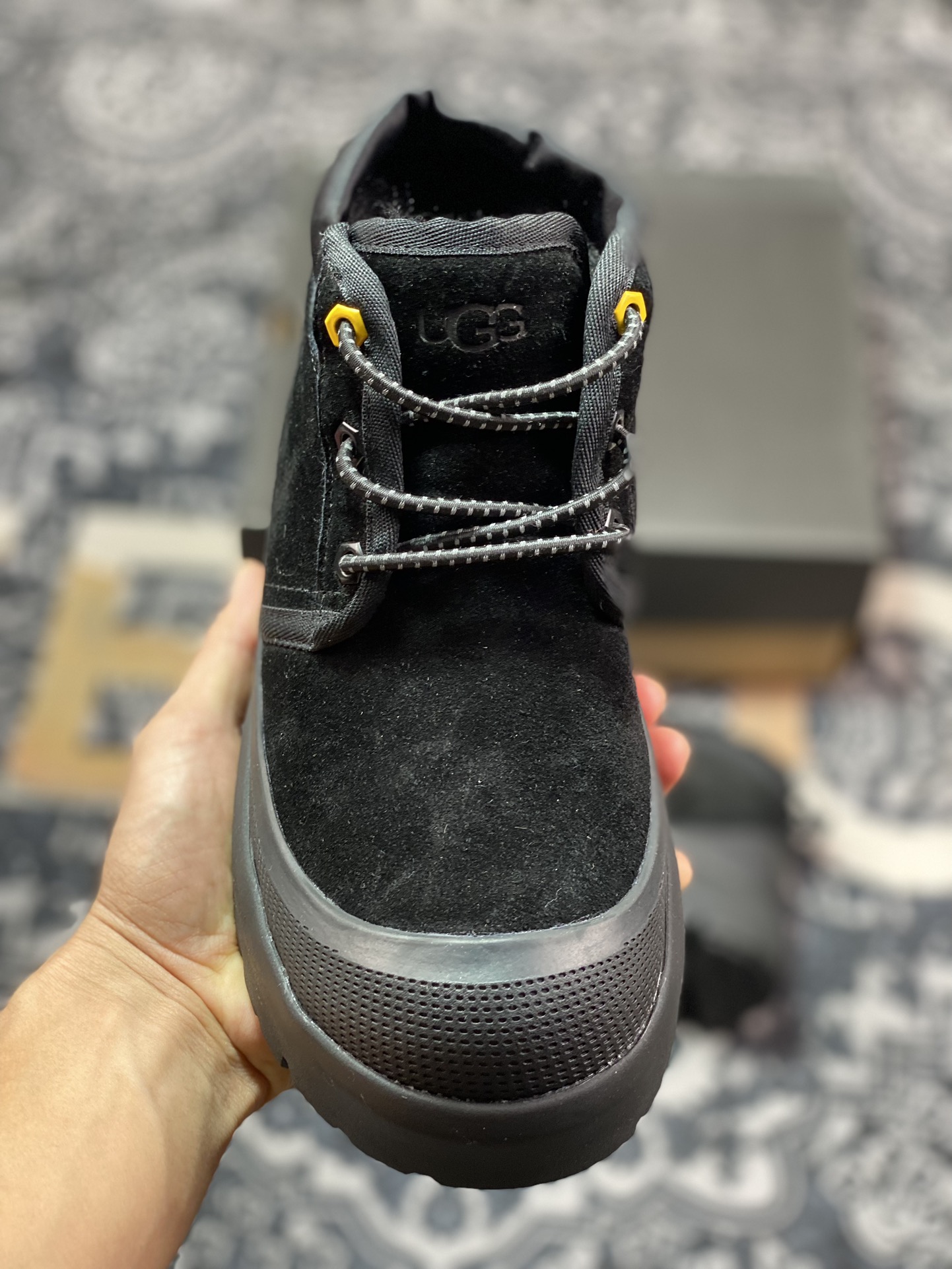 UGG M Neumel Weather Hybrid 纽姆防水混合系列中帮鼠靴“加绒全黑”1143991-BBLC