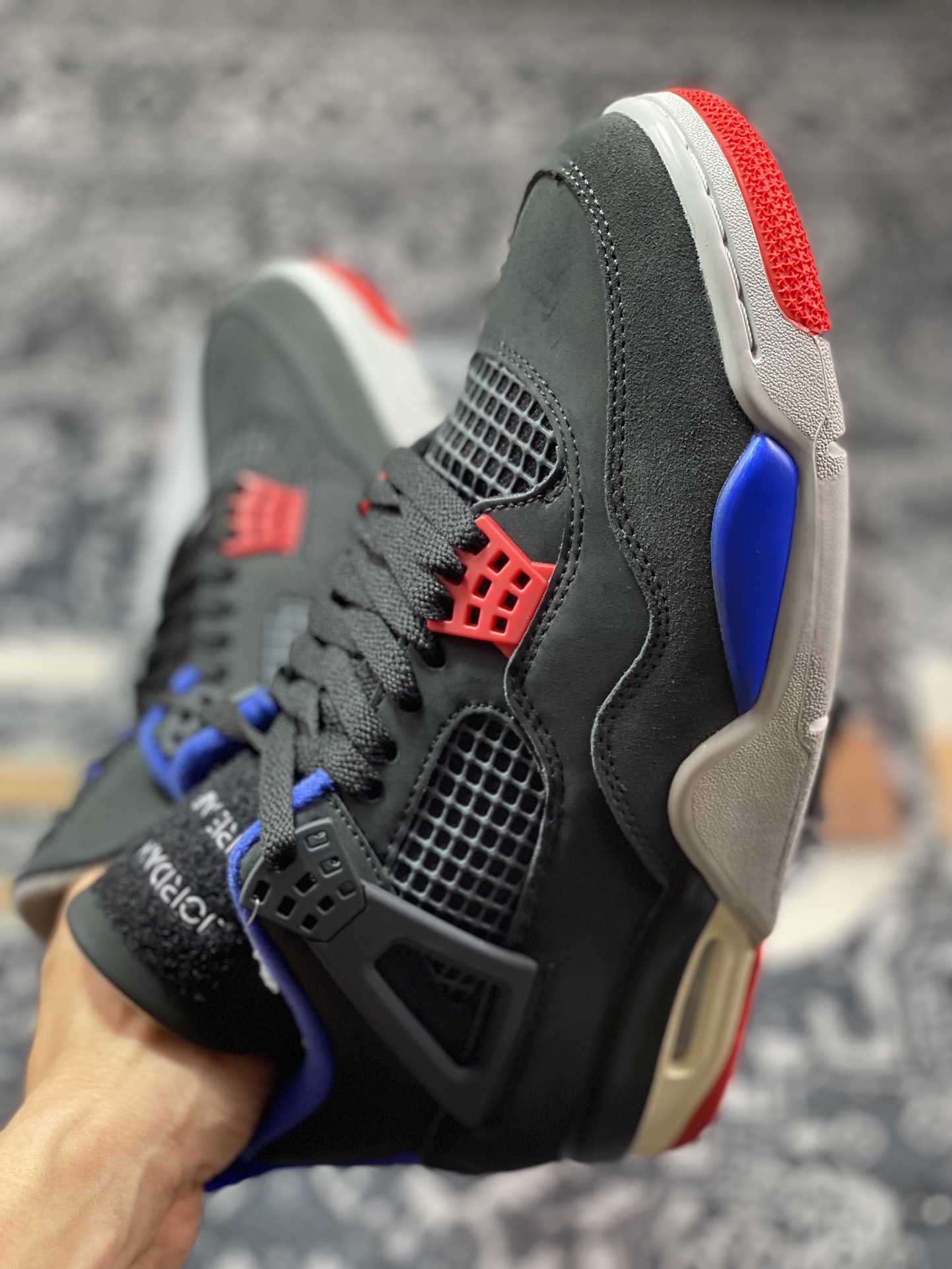 Air Jordan 4 Retro ”Lase” AJ4 乔4黑灰蓝配色 FV5029-003