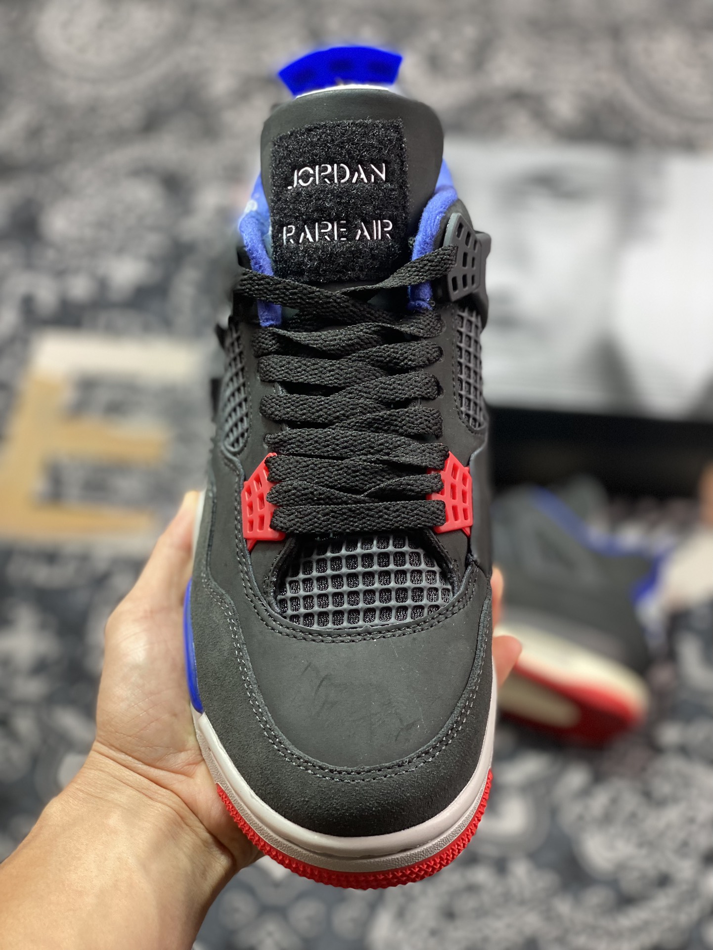 Air Jordan 4 Retro ”Lase” AJ4 乔4黑灰蓝配色 FV5029-003