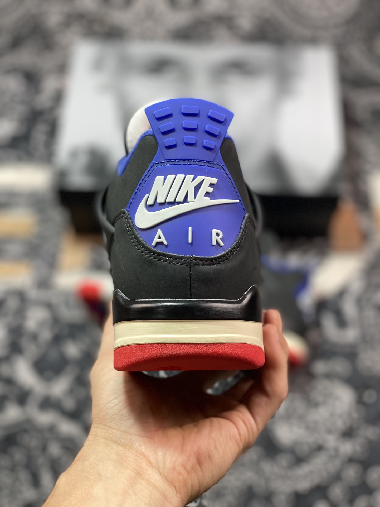 Air Jordan 4 Retro ”Lase” AJ4 乔4黑灰蓝配色 FV5029-003