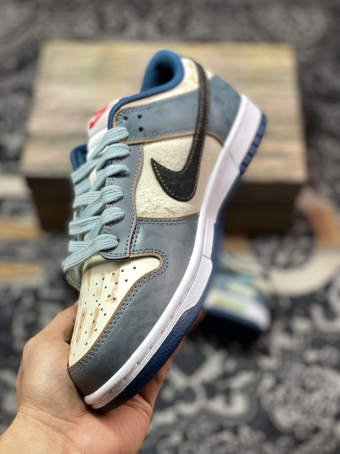 Nk Dunk Low 熊猫恶作剧 航海时代 探浪寻 米蓝黑 低帮休闲板鞋 DD1391-400