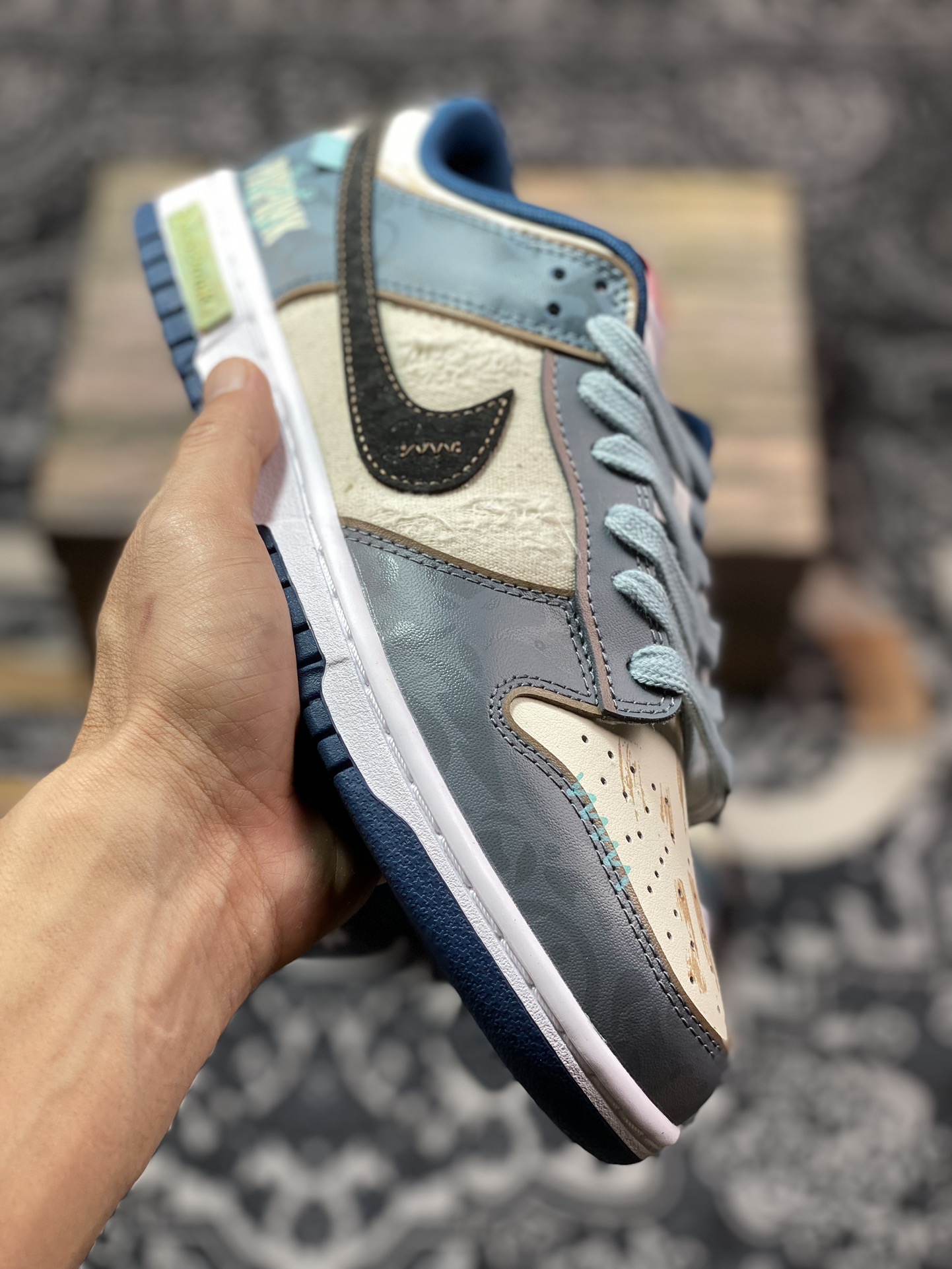 Nk Dunk Low 熊猫恶作剧 航海时代 探浪寻 米蓝黑 低帮休闲板鞋 DD1391-400