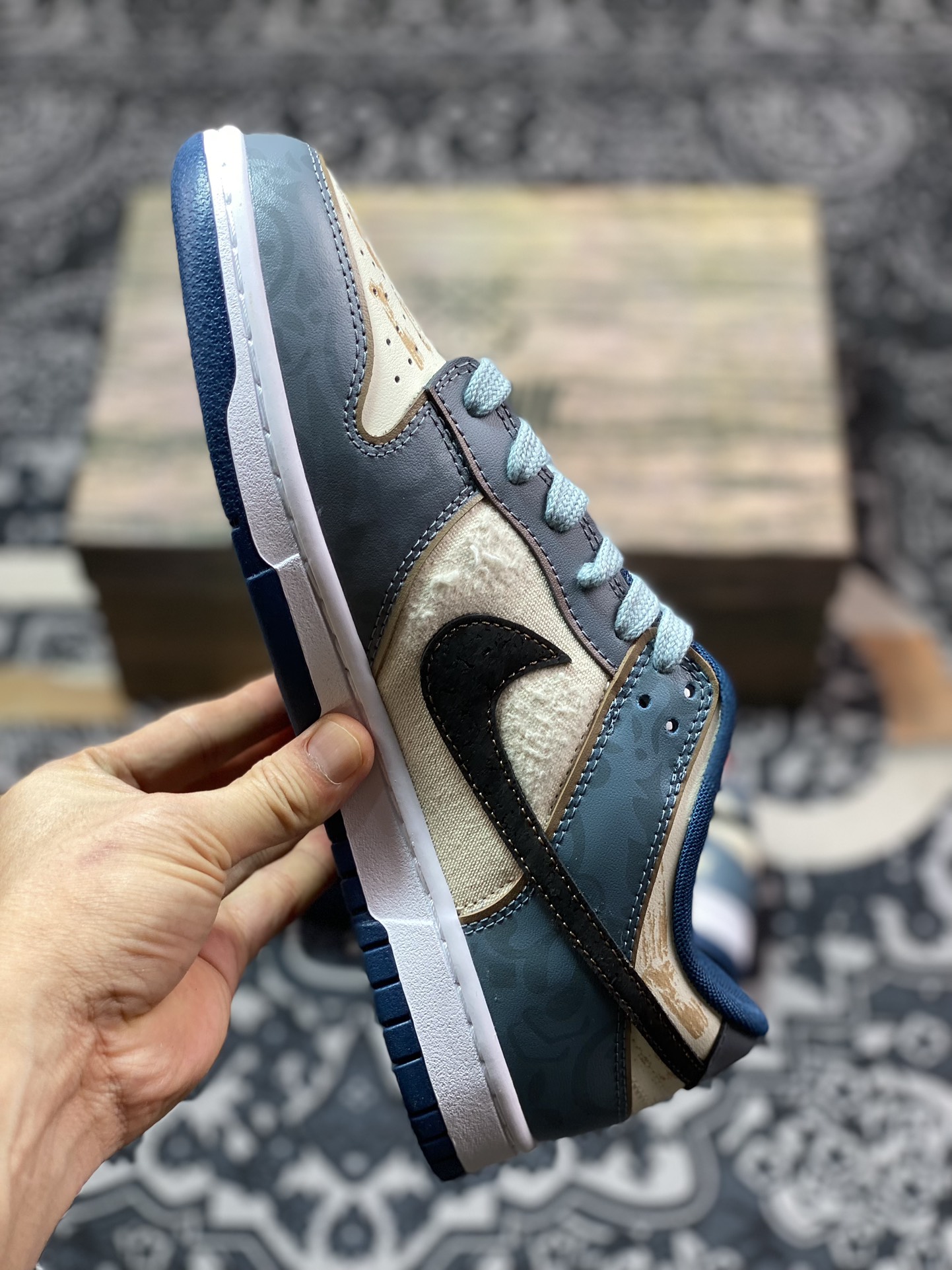 Nk Dunk Low 熊猫恶作剧 航海时代 探浪寻 米蓝黑 低帮休闲板鞋 DD1391-400