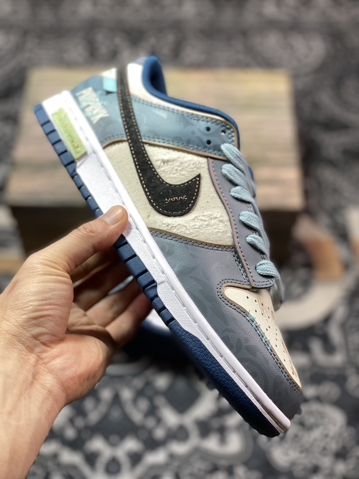 Nk Dunk Low 熊猫恶作剧 航海时代 探浪寻 米蓝黑 低帮休闲板鞋 DD1391-400