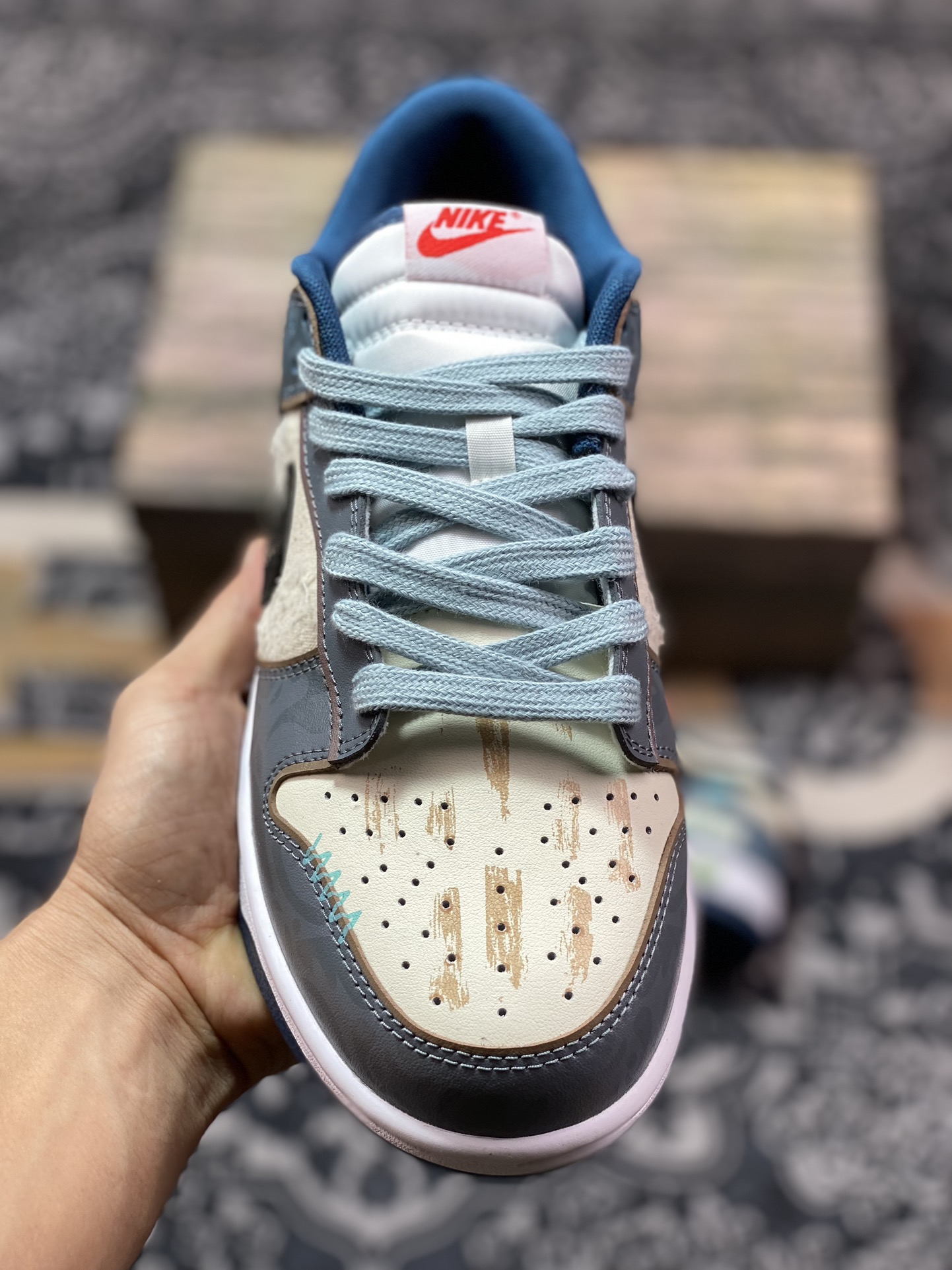 Nk Dunk Low 熊猫恶作剧 航海时代 探浪寻 米蓝黑 低帮休闲板鞋 DD1391-400