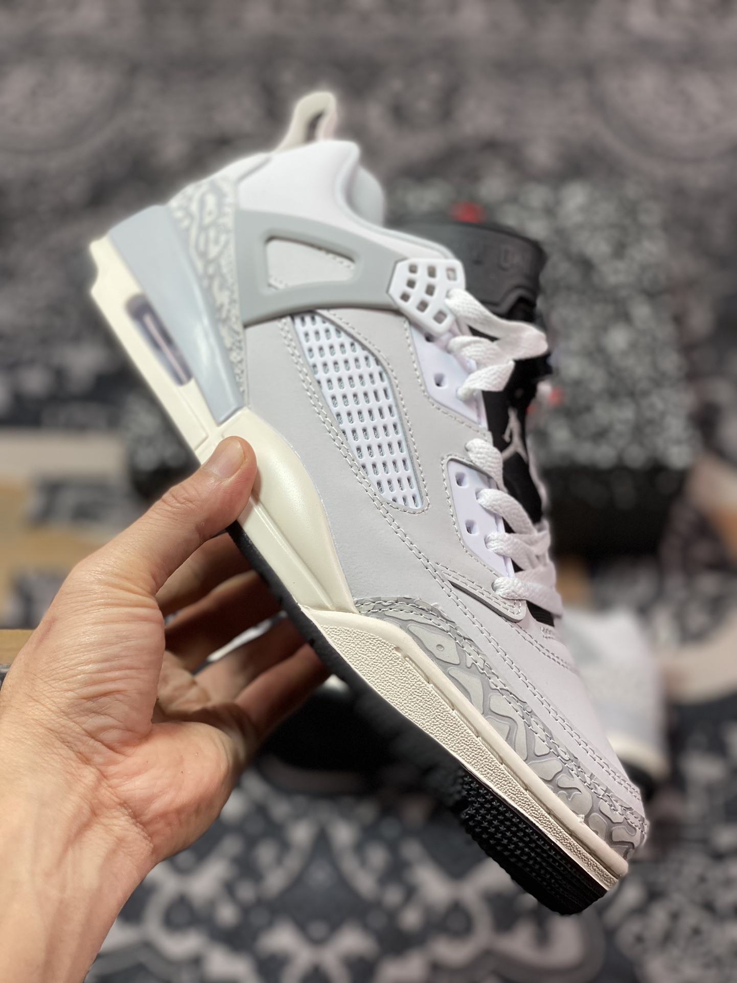 Jordan Spizike Low AJ 乔丹合体元素 全黑裂纹配色 文化休闲板鞋 HQ1191-011