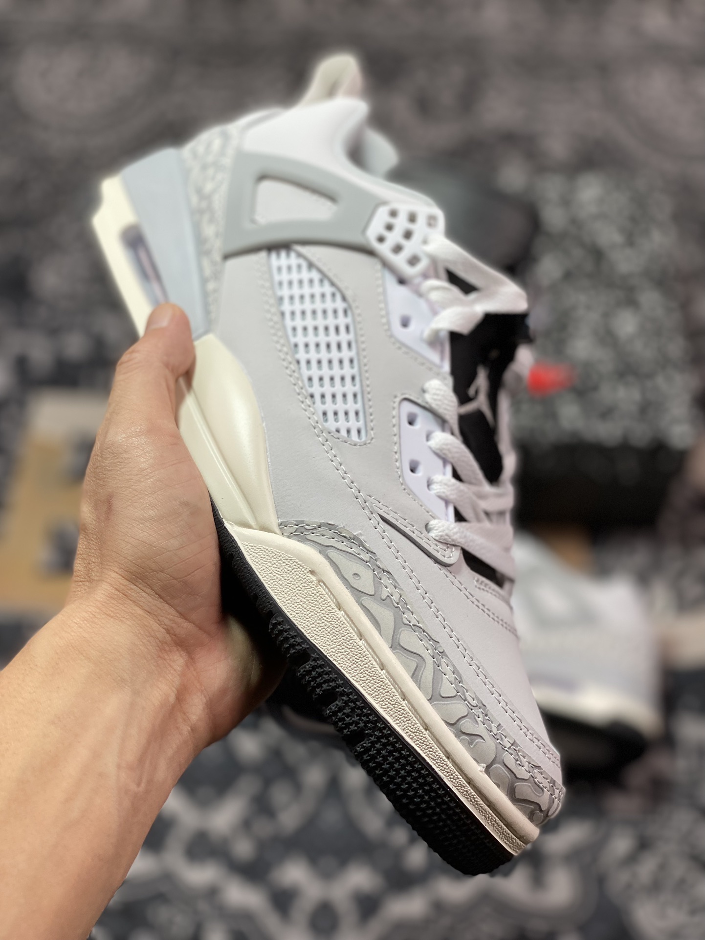 Jordan Spizike Low AJ 乔丹合体元素 全黑裂纹配色 文化休闲板鞋 HQ1191-011