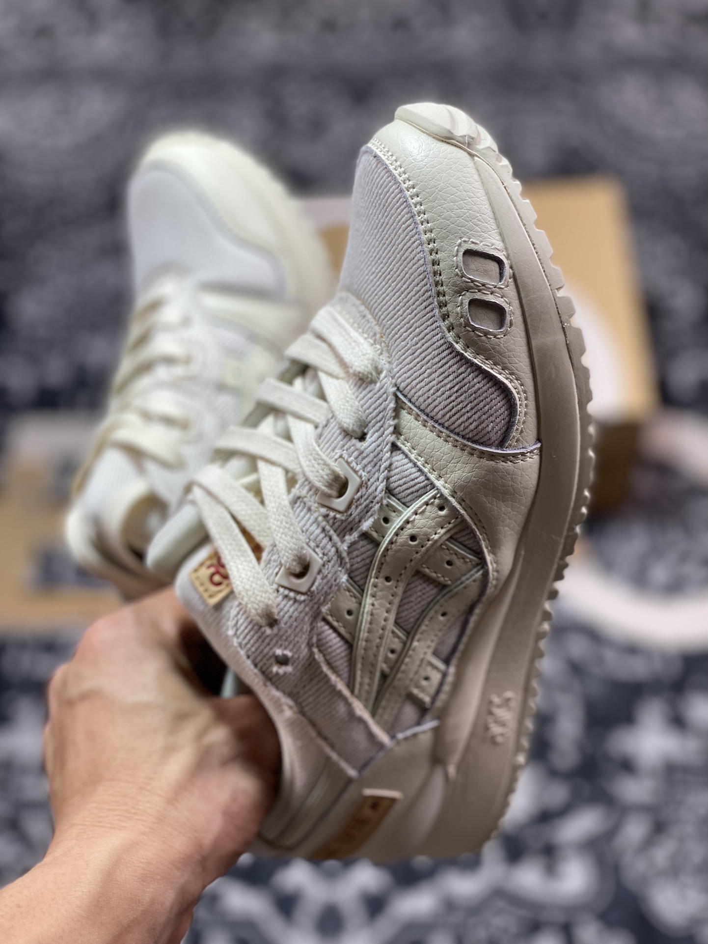 亚瑟士ASICS Gel Lyte III OG”Okayama Denim Pack - Cream”亚瑟士3代慢跑鞋“牛仔米白棕”1201A530-100