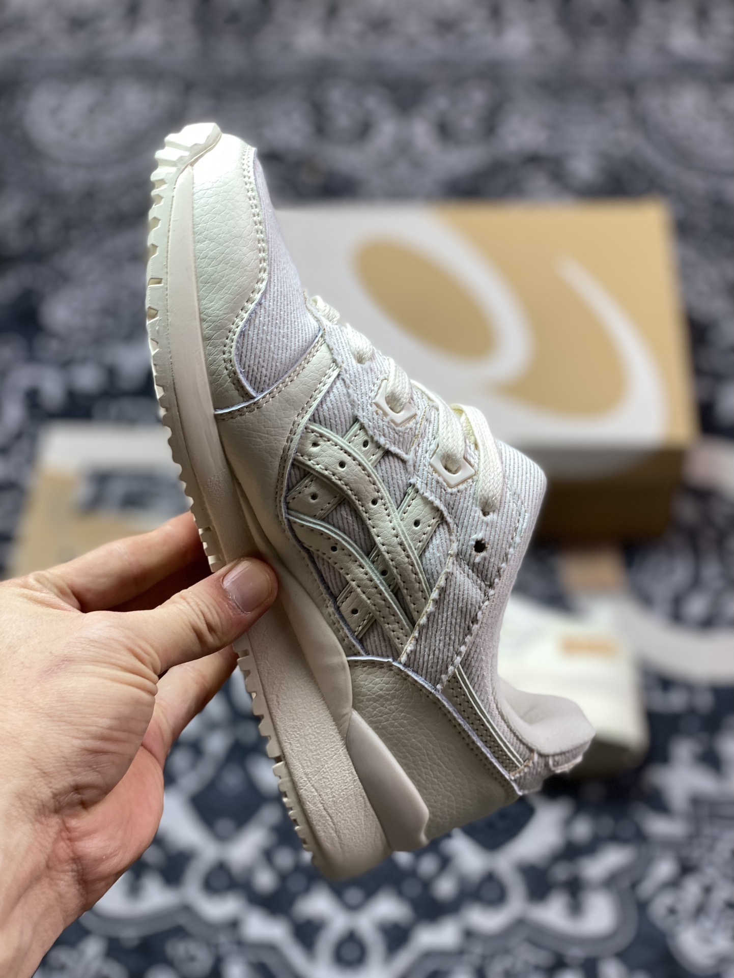 亚瑟士ASICS Gel Lyte III OG”Okayama Denim Pack - Cream”亚瑟士3代慢跑鞋“牛仔米白棕”1201A530-100