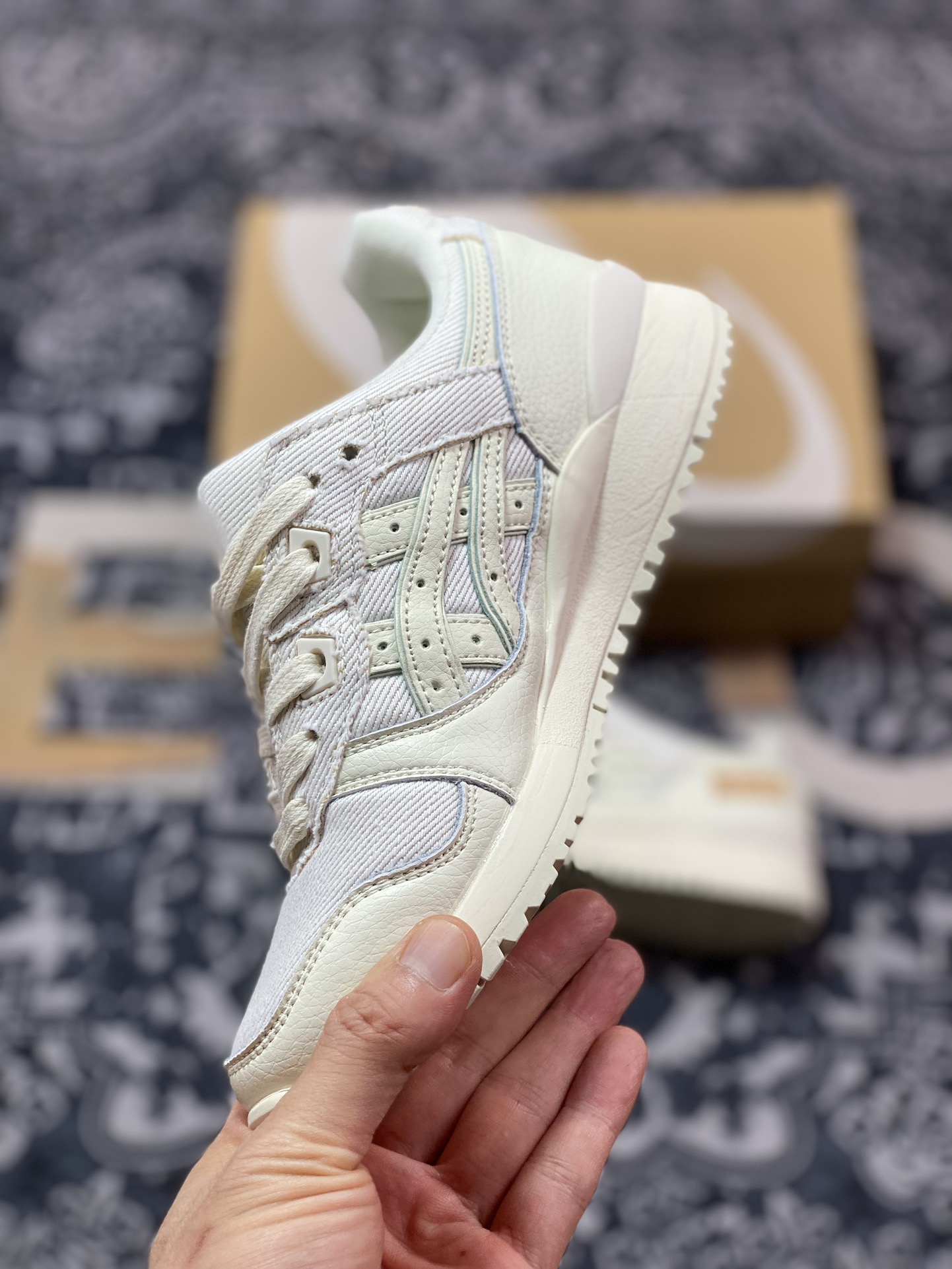 亚瑟士ASICS Gel Lyte III OG”Okayama Denim Pack - Cream”亚瑟士3代慢跑鞋“牛仔米白棕”1201A530-100