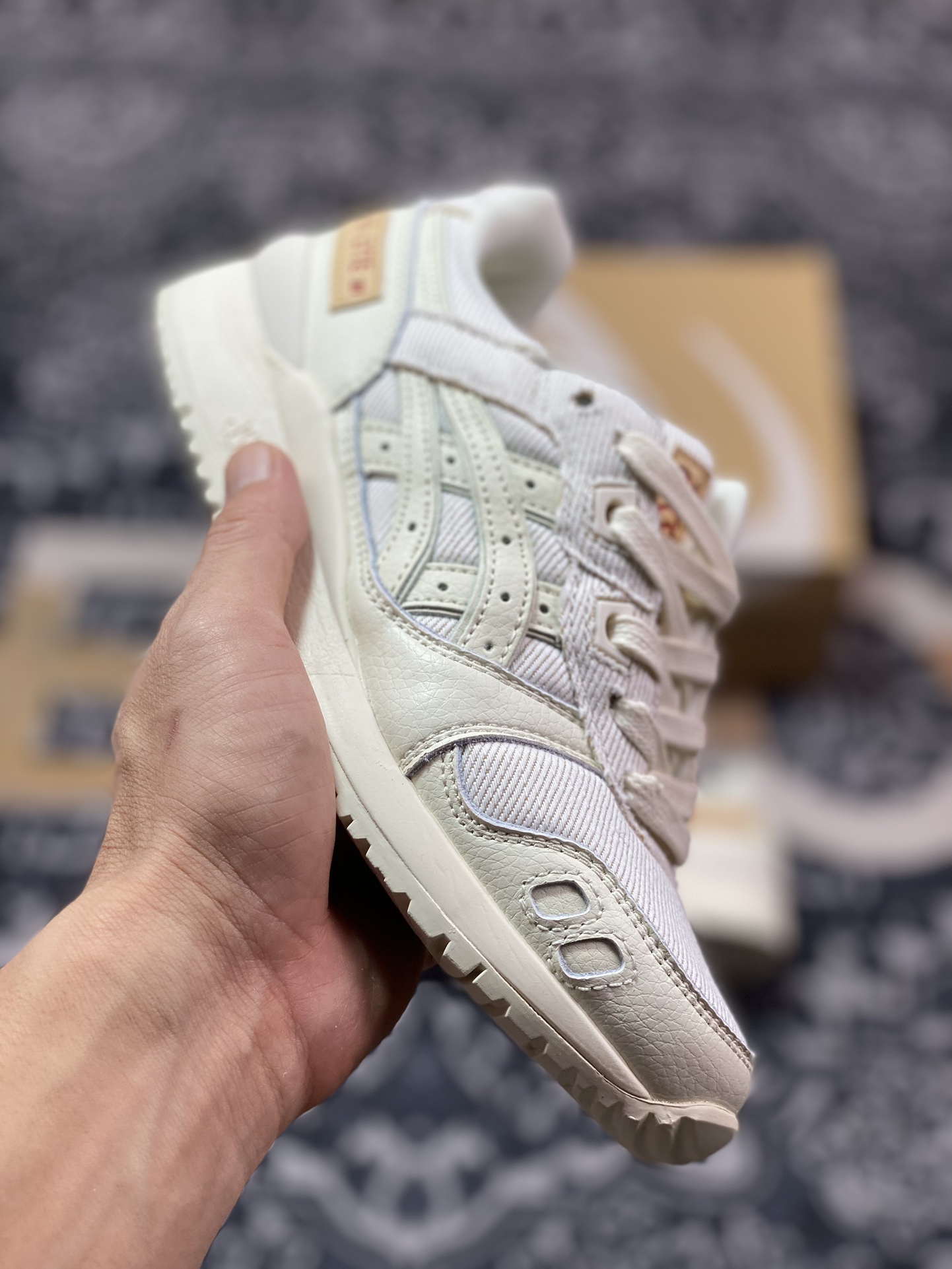 亚瑟士ASICS Gel Lyte III OG”Okayama Denim Pack - Cream”亚瑟士3代慢跑鞋“牛仔米白棕”1201A530-100