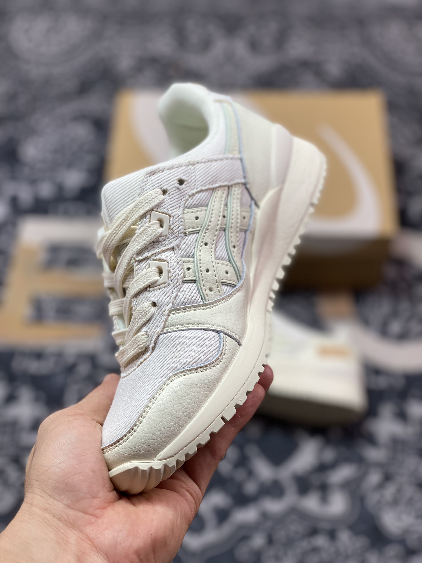 亚瑟士ASICS Gel Lyte III OG”Okayama Denim Pack - Cream”亚瑟士3代慢跑鞋“牛仔米白棕”1201A530-100