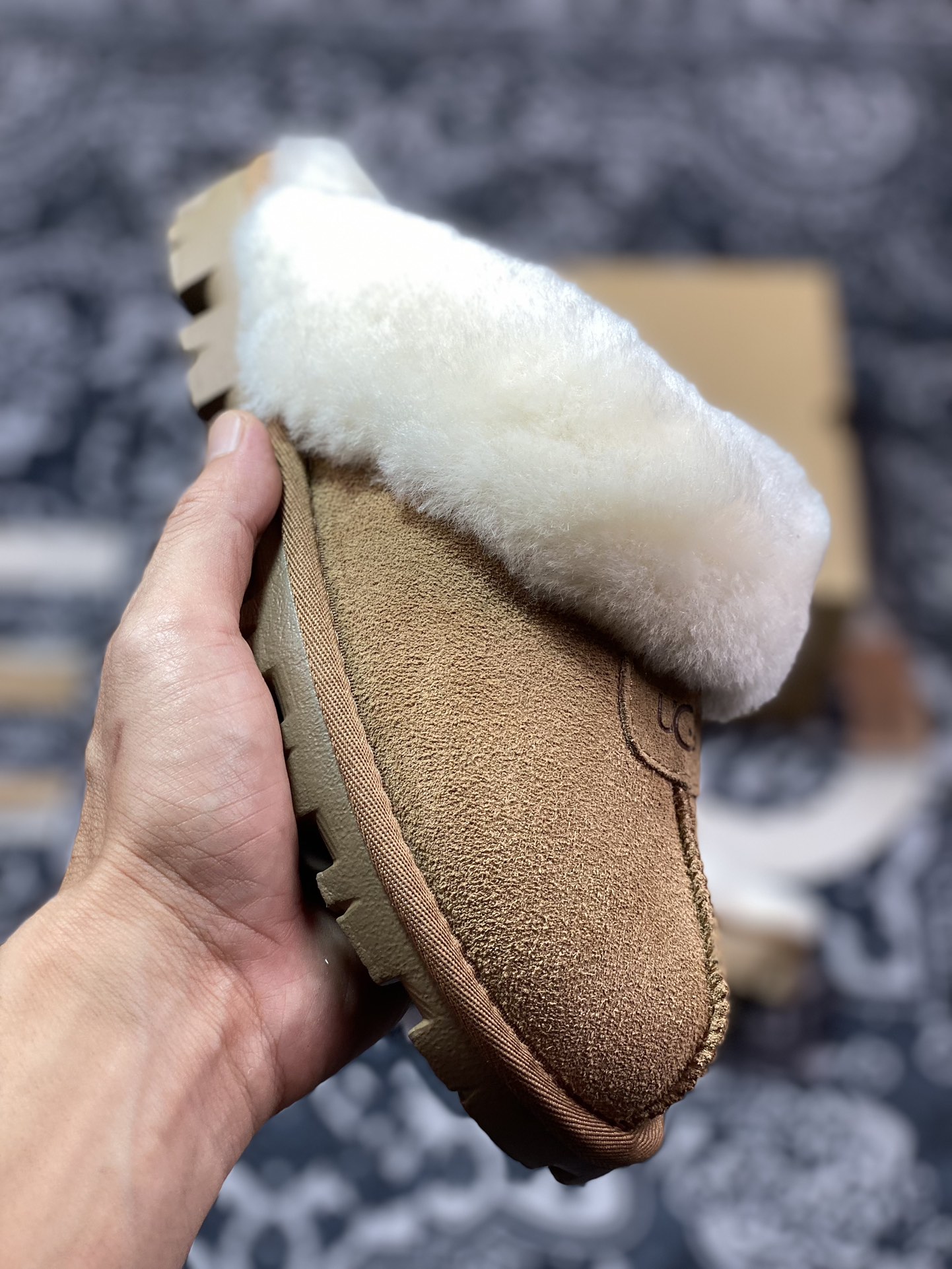 UGG W Classic Coquette Clog Slipper II 科凯特2.0系列时尚半拖鞋“可乐深棕加绒”5125-CHE