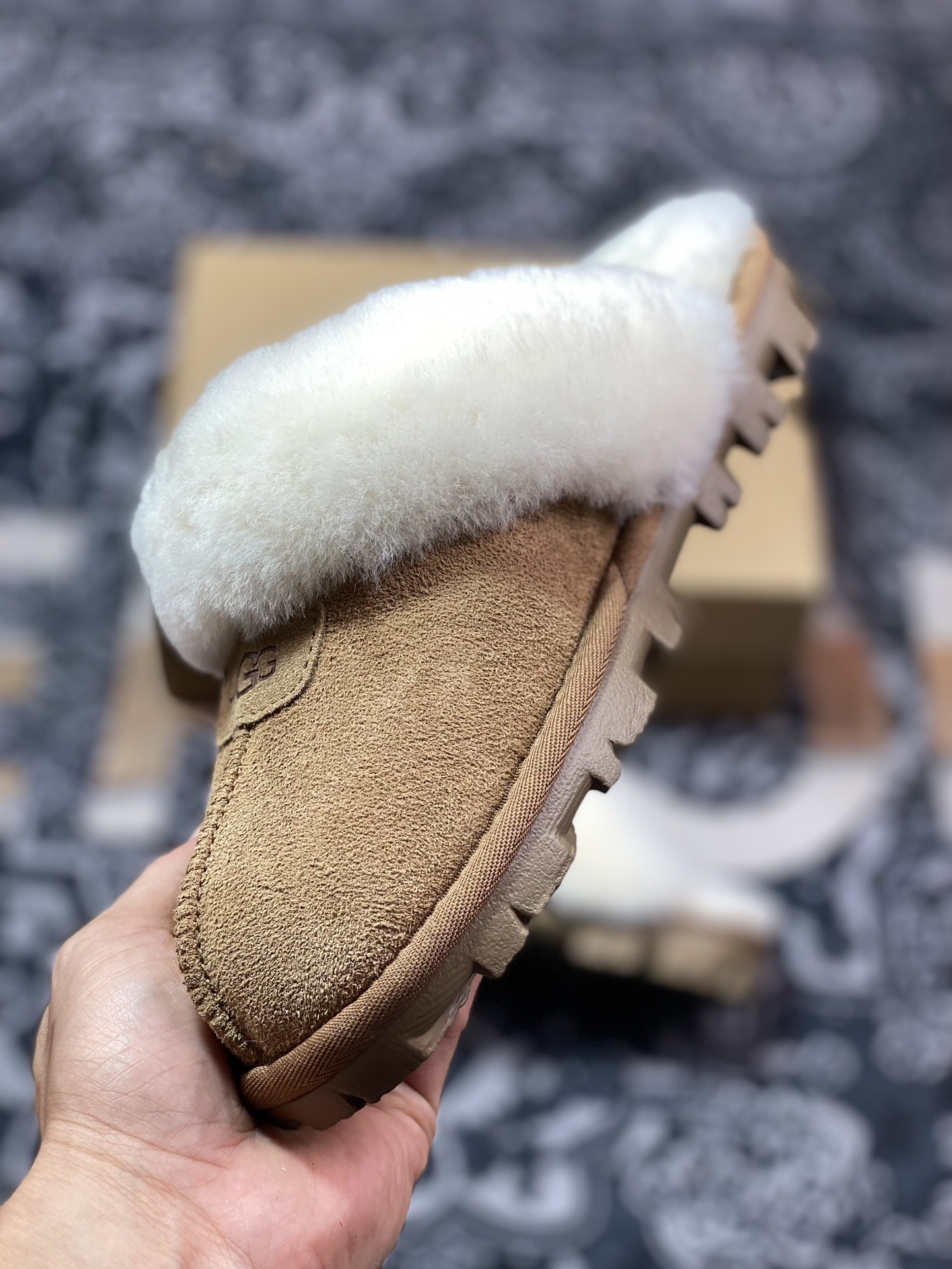 UGG W Classic Coquette Clog Slipper II 科凯特2.0系列时尚半拖鞋“可乐深棕加绒”5125-CHE