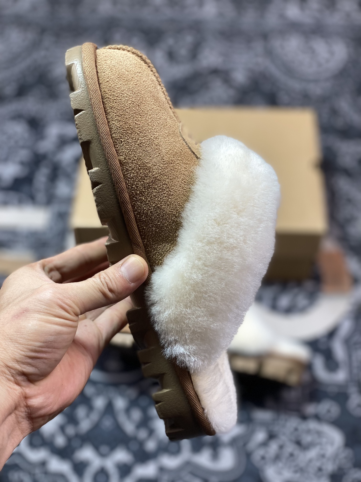 UGG W Classic Coquette Clog Slipper II 科凯特2.0系列时尚半拖鞋“可乐深棕加绒”5125-CHE