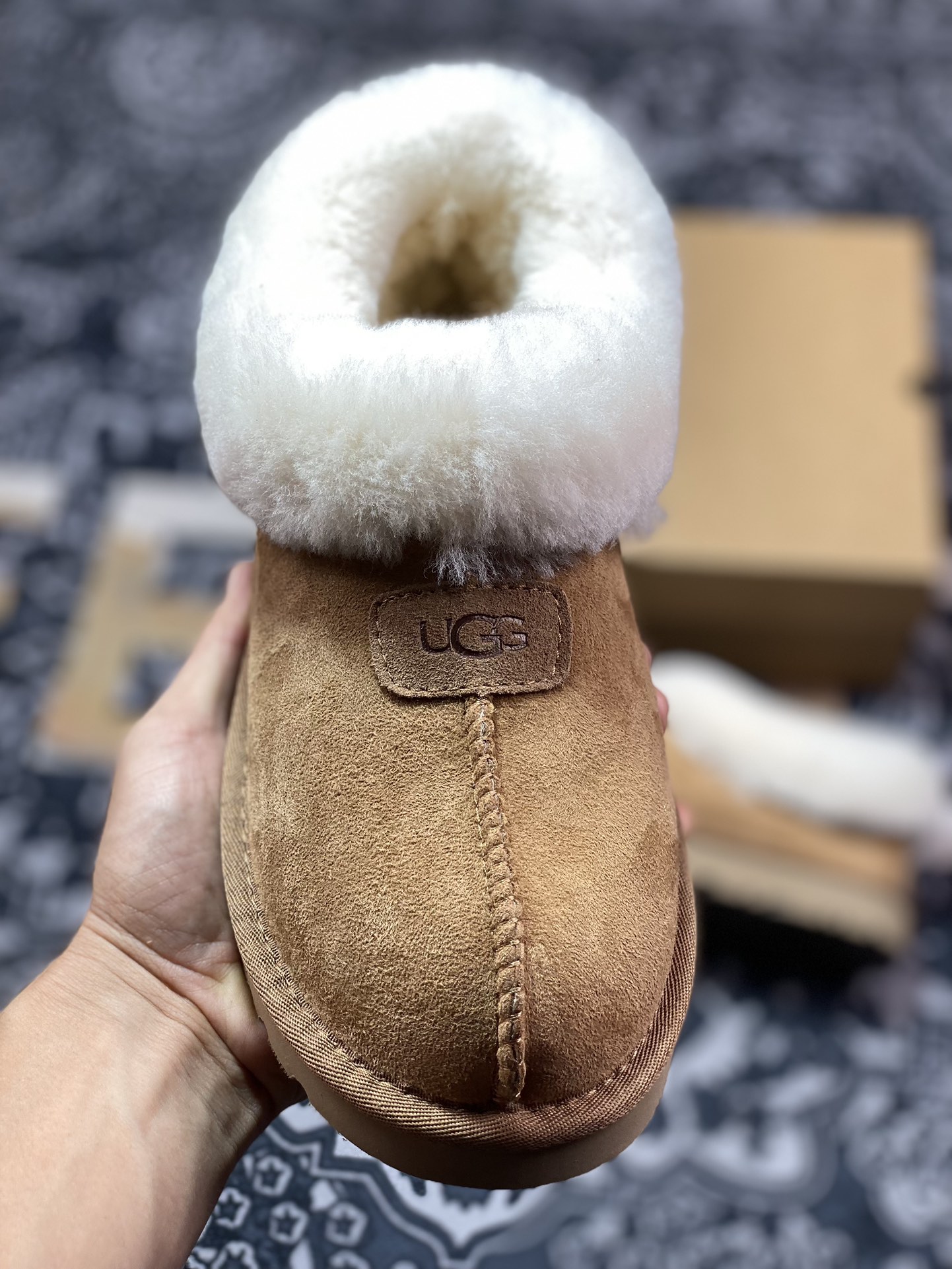 美国轻奢品牌UGG W Tazzla 塔次特系列低帮时尚百搭舒适保暖休闲便鞋“栗子棕加绒”1134810-CHE